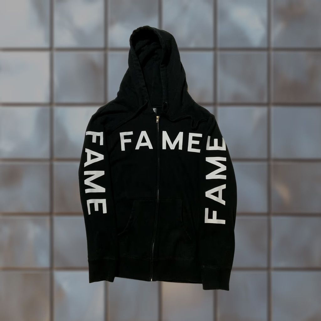 J Brand Hall Of Fame Hoodie Graphic Black & White Gusset Zip Front Fleece Sz. M Mens Size US M / EU 48-50 / 2 - 1 Thumbnail