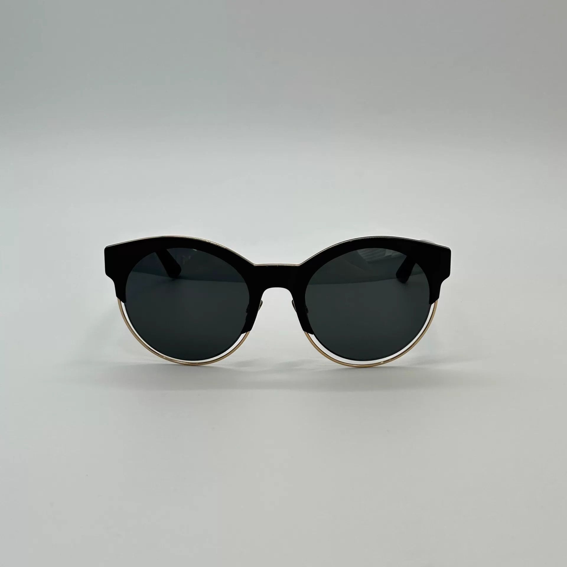Dior Dior Black Oval Side Dior Logo Sunglasses Size ONE SIZE - 2 Thumbnail