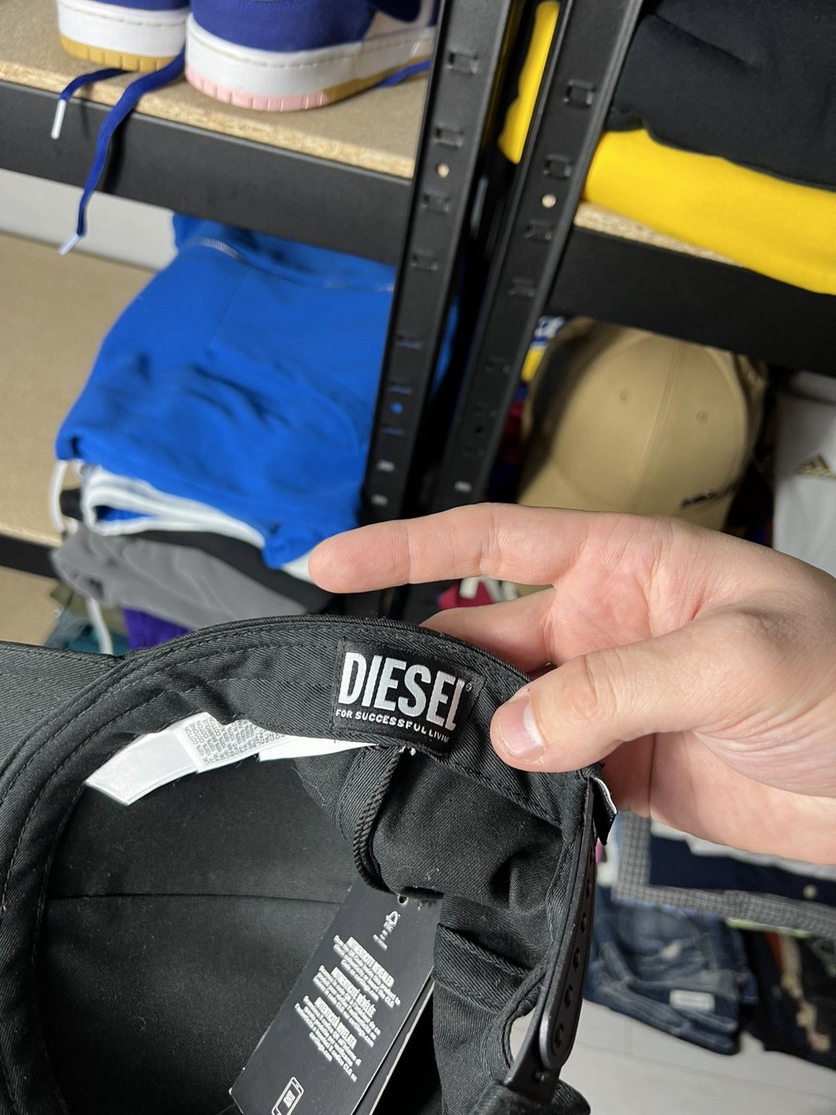 Diesel 🔥 Diesel Logo Cap — Black (One Size) Size ONE SIZE - 3 Thumbnail