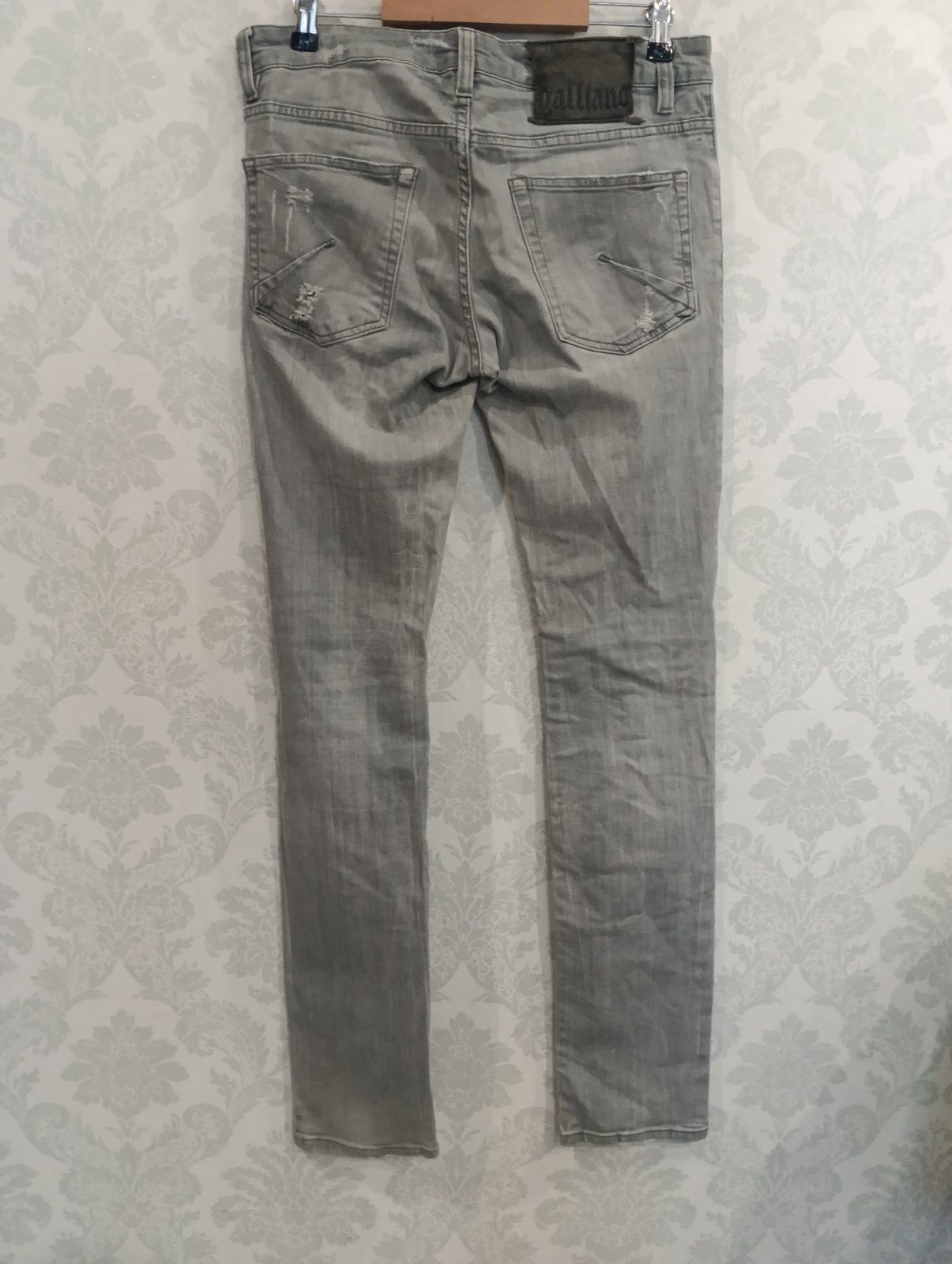 John Galliano John Galliano Women's Gray Jeans Size 31" - 2 Thumbnail