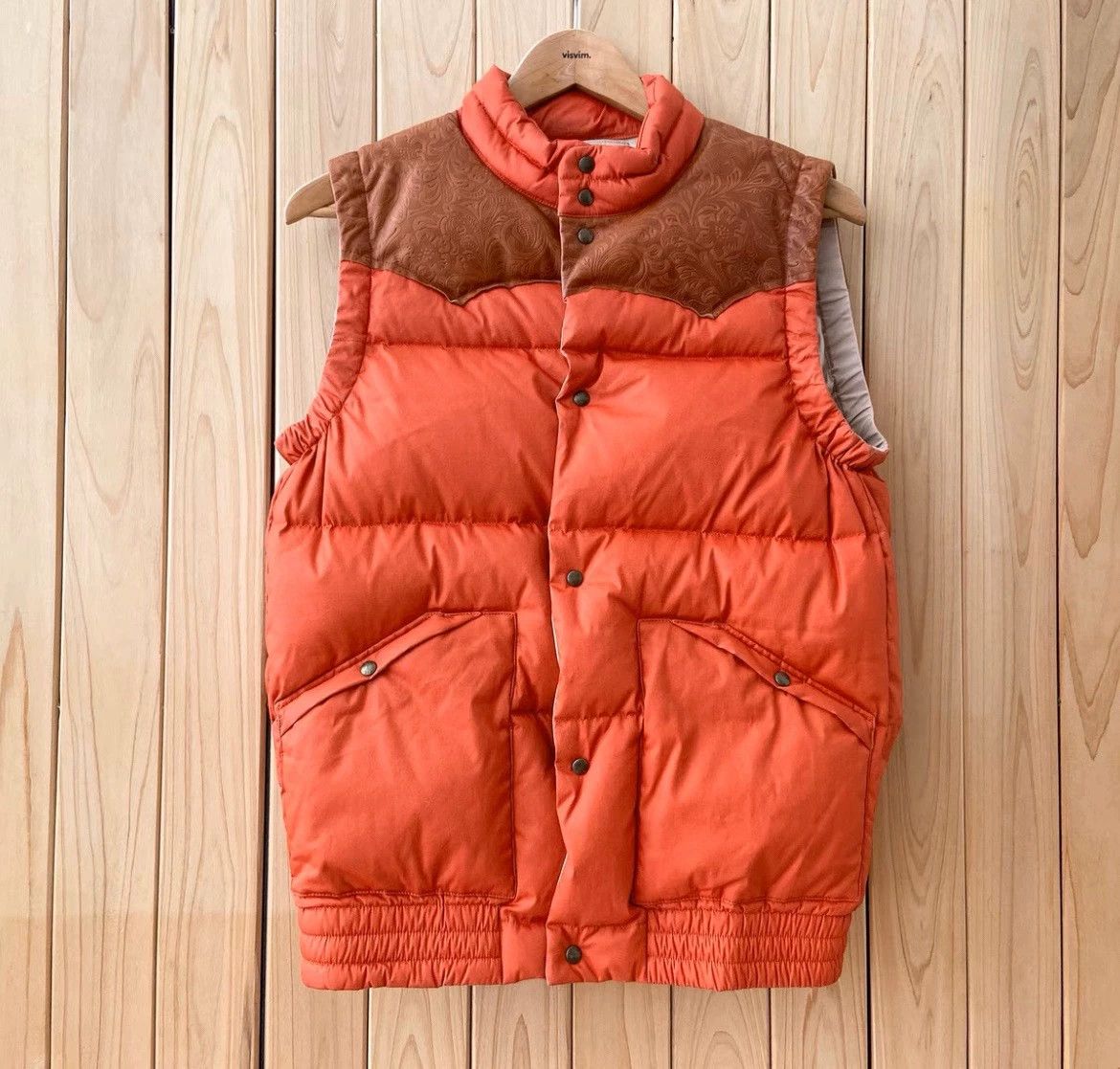 Visvim VISVIM leather and down vest Size US M / EU 48-50 / 2 - 1 Thumbnail
