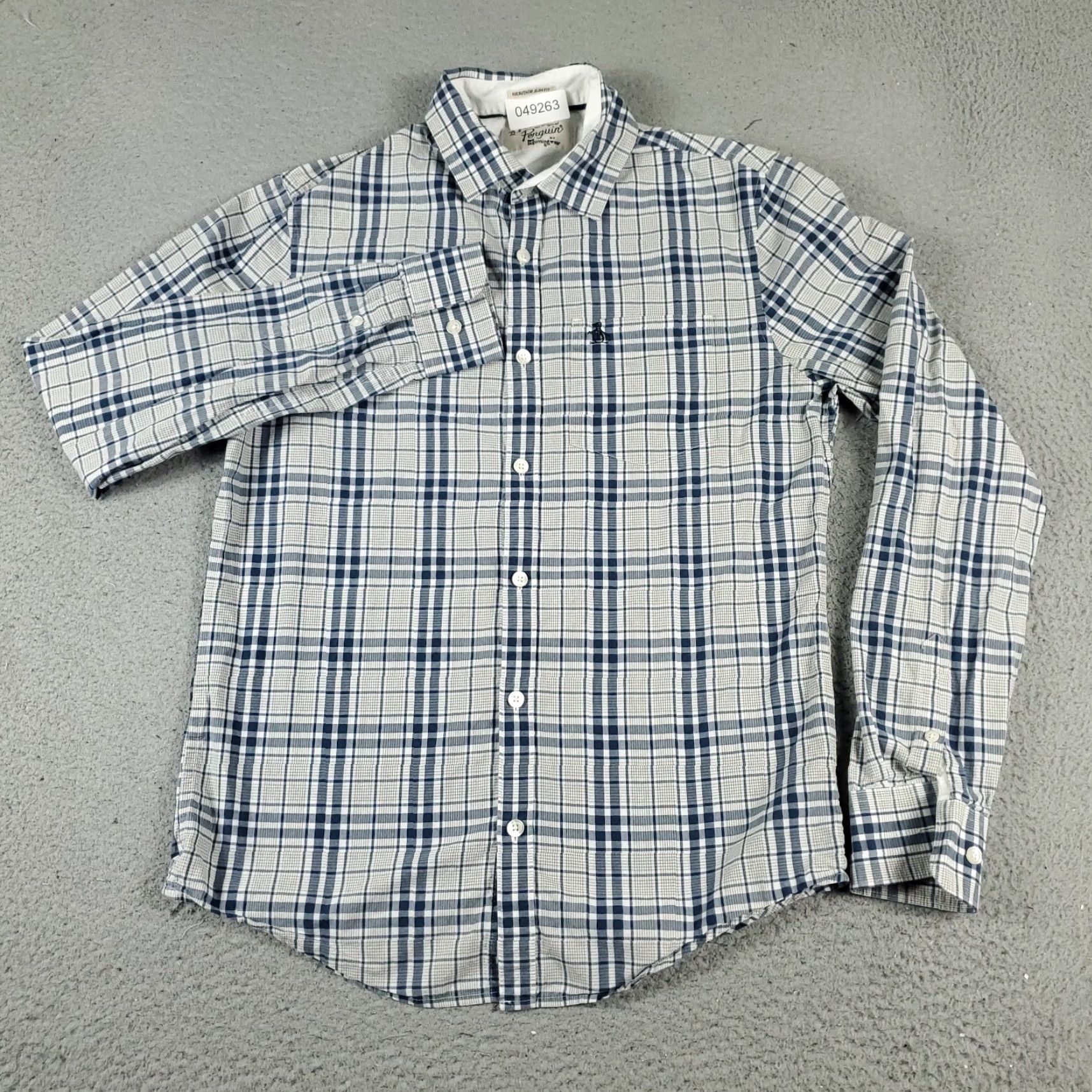 Original Penguin Original Penguin Button-Up Shirt Mens Small Blue Plaid Long Sleeve Casual Size US S / EU 44-46 / 1 - 3 Thumbnail