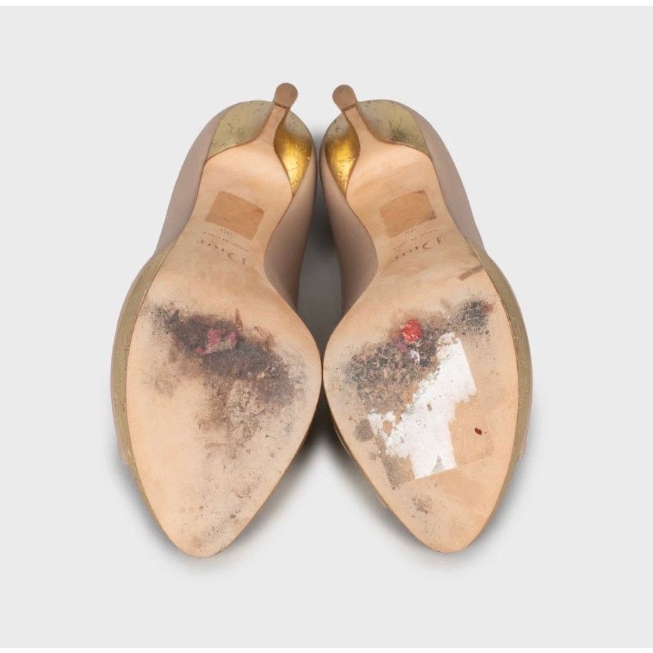 Dior Christian Dior Beige t Leather Bow Pumps Size 36 Size US 5 / IT 35 - 5 Thumbnail