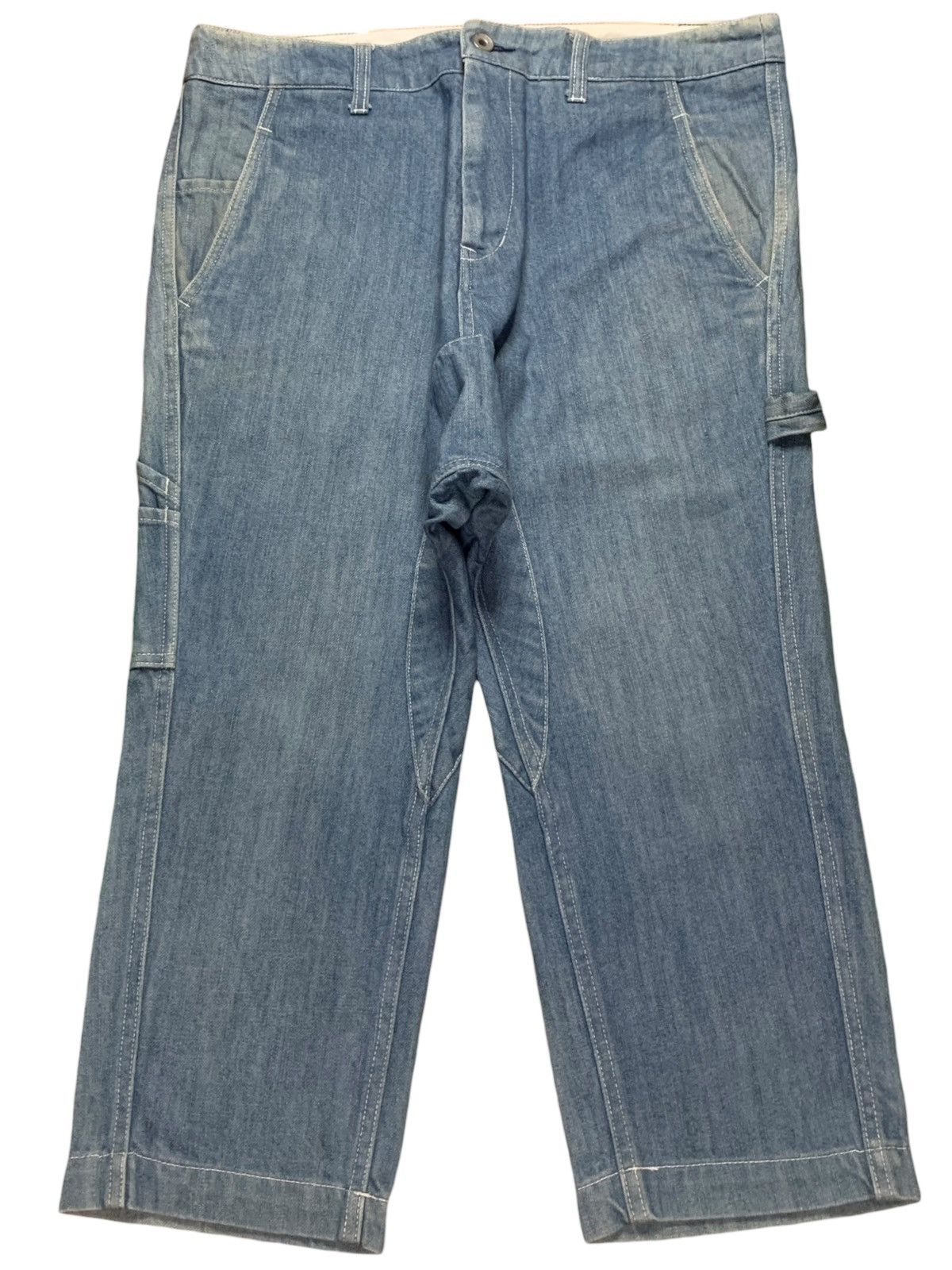 Japanese Brand × NANO universe SALES🔥Vintage Nano Universe Cinch Carpenter Jean Shorts Size US 34 / EU 50 - 1 Thumbnail