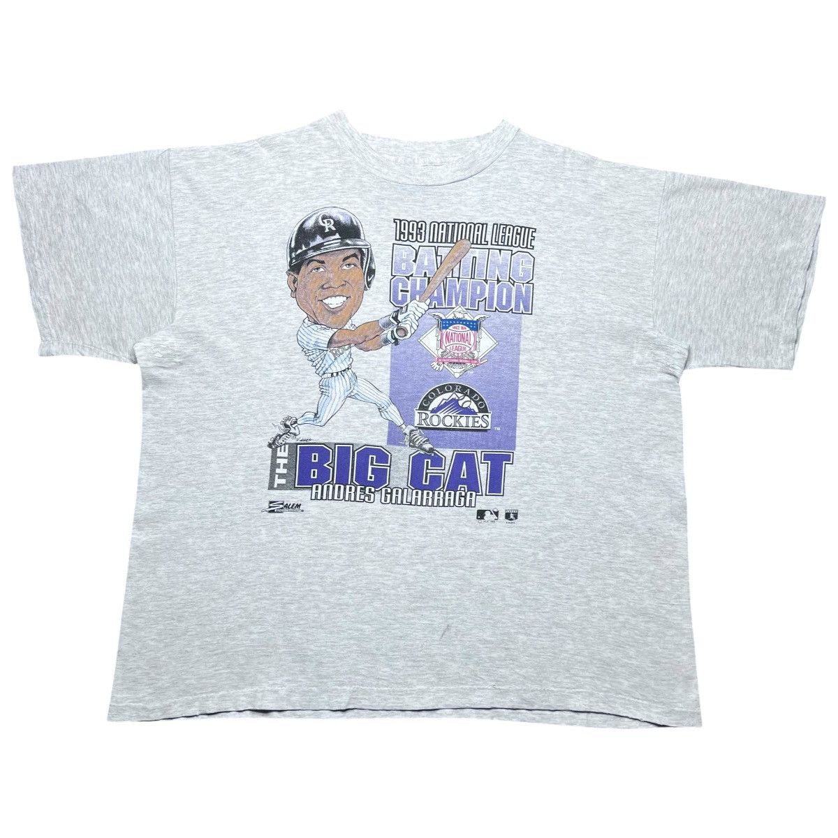 Salem Sportswear Vtg 1993 MLB Colorado Rockies Galarraga Salem Sportswear Tee Size US XXL / EU 58 / 5 - 1 Thumbnail