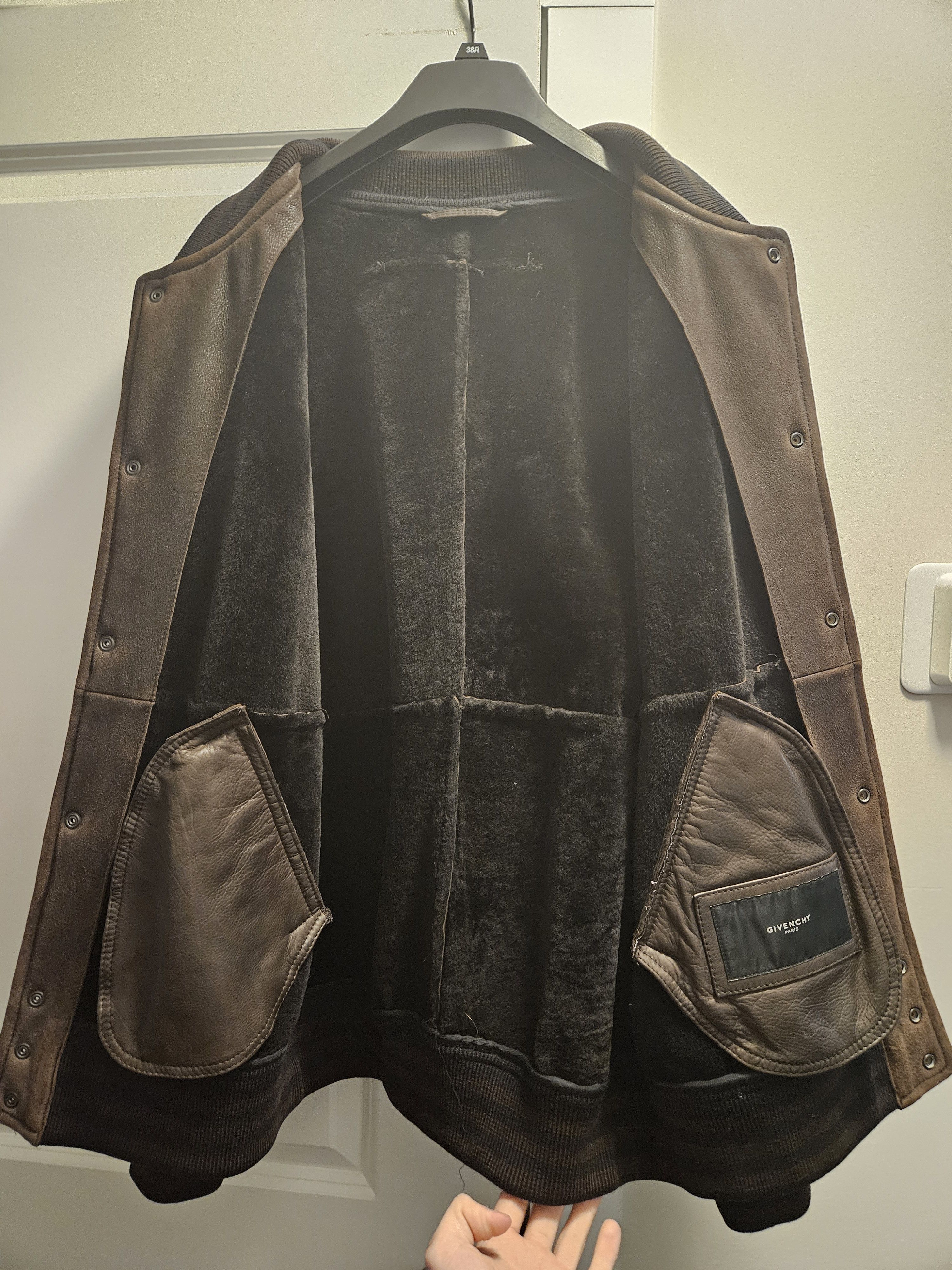 Givenchy Riccardo Tisci Lambskin Leather Bomber Vest Double Jacket Size US L / EU 52-54 / 3 - 14 Thumbnail