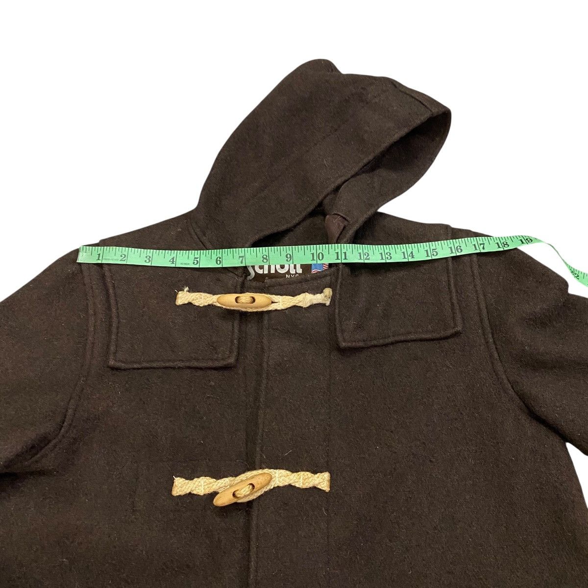Schott Vintage Schott Duffle Coat Jacket S Size Brown Colour Size US S / EU 44-46 / 1 - 11 Thumbnail