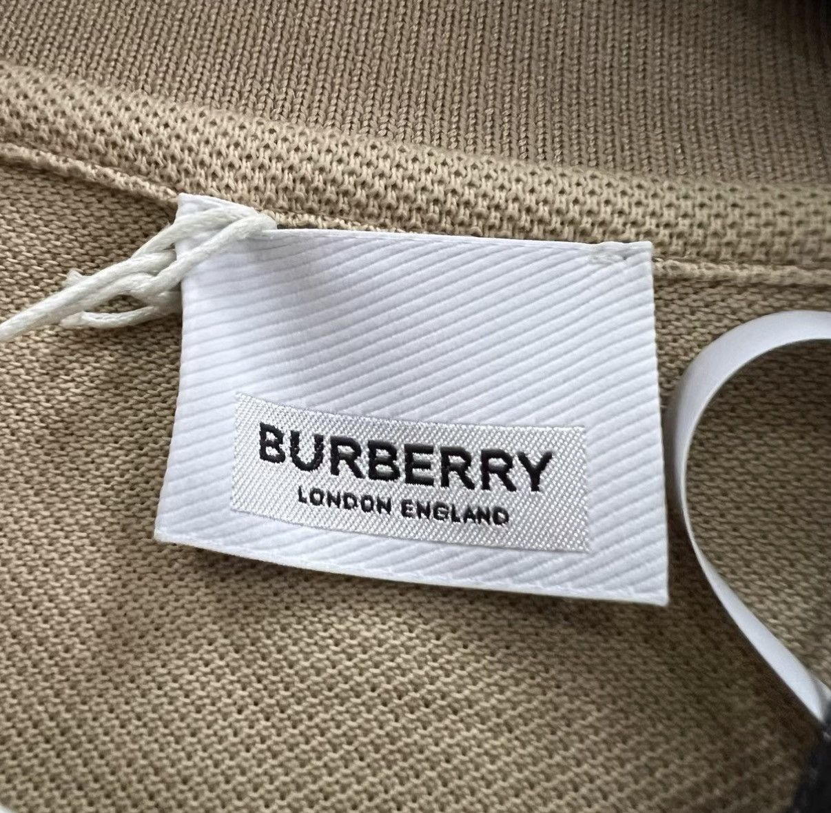 Burberry Burberry Khaki Equestrian Knight Short Sleeve Polo Shirt J41 Size US XL / EU 56 / 4 - 4 Thumbnail