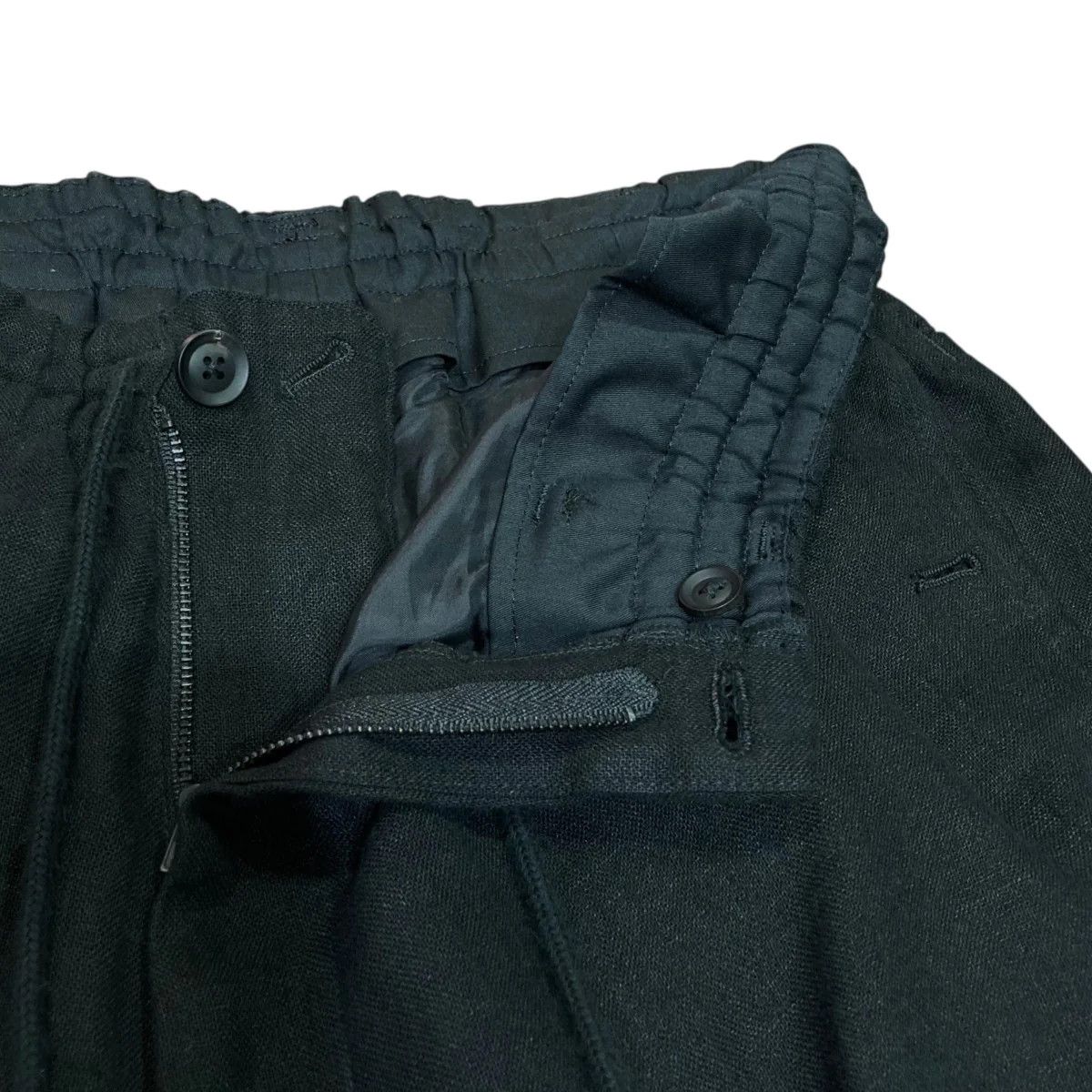 Yohji Yamamoto Yohji Yamamoto pour homme/ 24SS LAWN R-RIBBED HEM PANTS Size US 29 - 3 Thumbnail