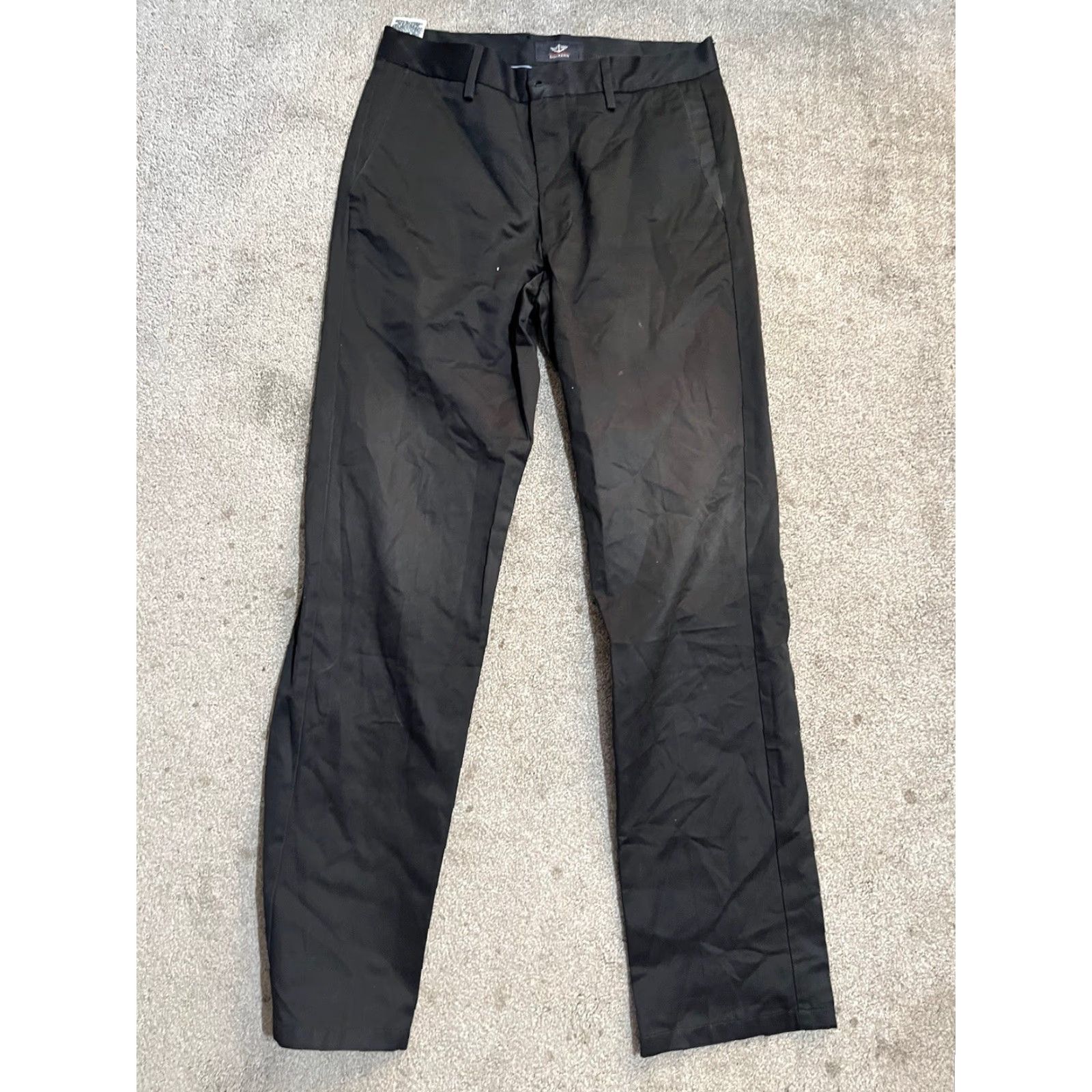 Dockers DOCKERS Pants Slim Black Cotton Stretch Casual Flat Front Men 30x30 32 Inseam Chino Tapered Classic Size US 32 / EU 48 - 5 Thumbnail