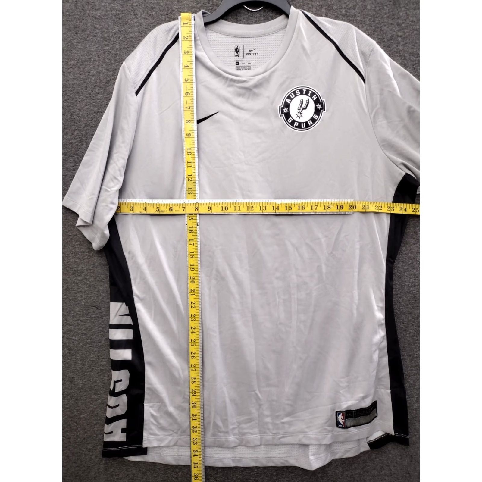 Nike Nike Dri-Fit Shooting Shirt Nike Austin Spurs Performance XXL Gray Basketball Men Shirts Size US XXL / EU 58 / 5 - 4 Thumbnail