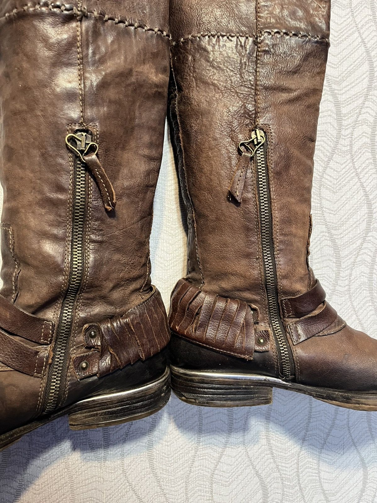 A.S.98 × Cowboy Equipment A.S.98 Airstep Carter AvantGarde Hight Knee Zip Boho Boots Size US 9 / IT 39 - 7 Thumbnail