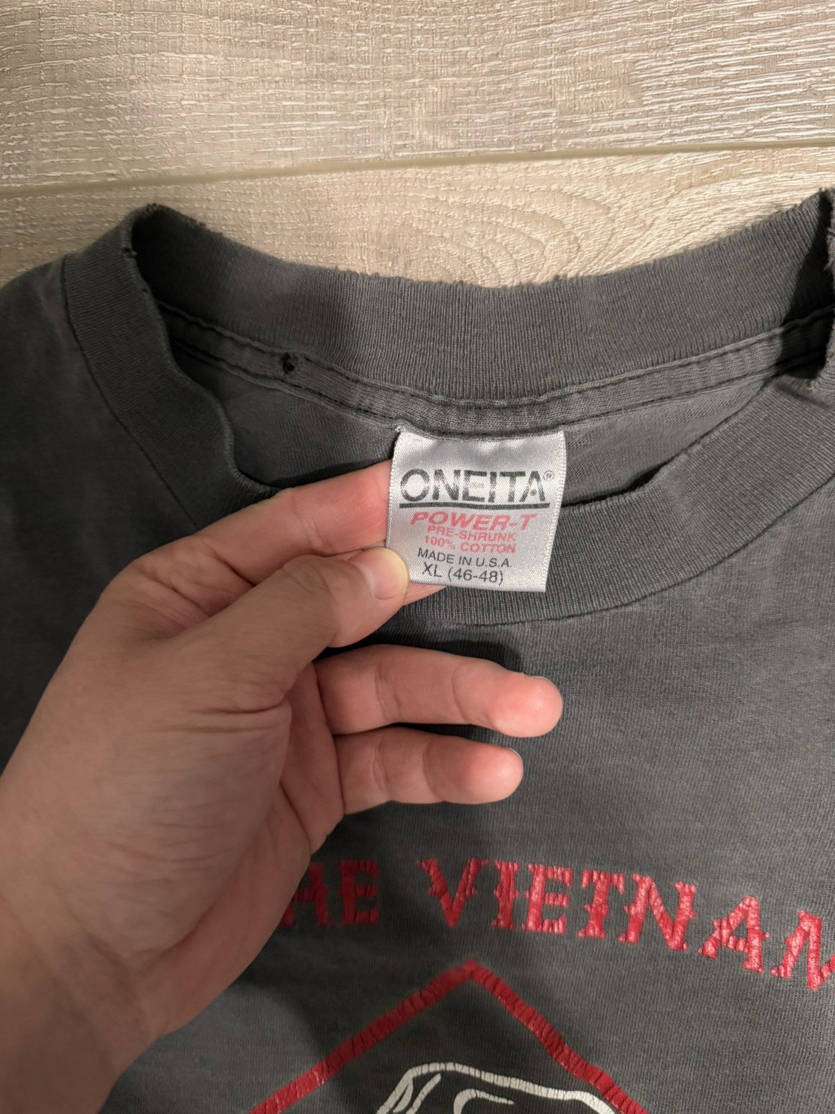 Vintage Vintage 90s Vietnam War T-Shirt Size US XL / EU 56 / 4 - 6 Thumbnail