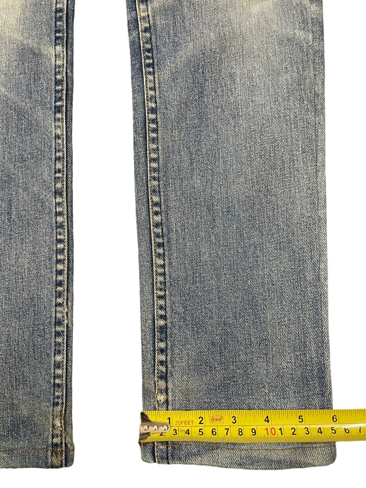 A.P.C. Vintage Japan Apc Blue Wash Style Distress Jeans Size US 30 / EU 46 - 15 Thumbnail