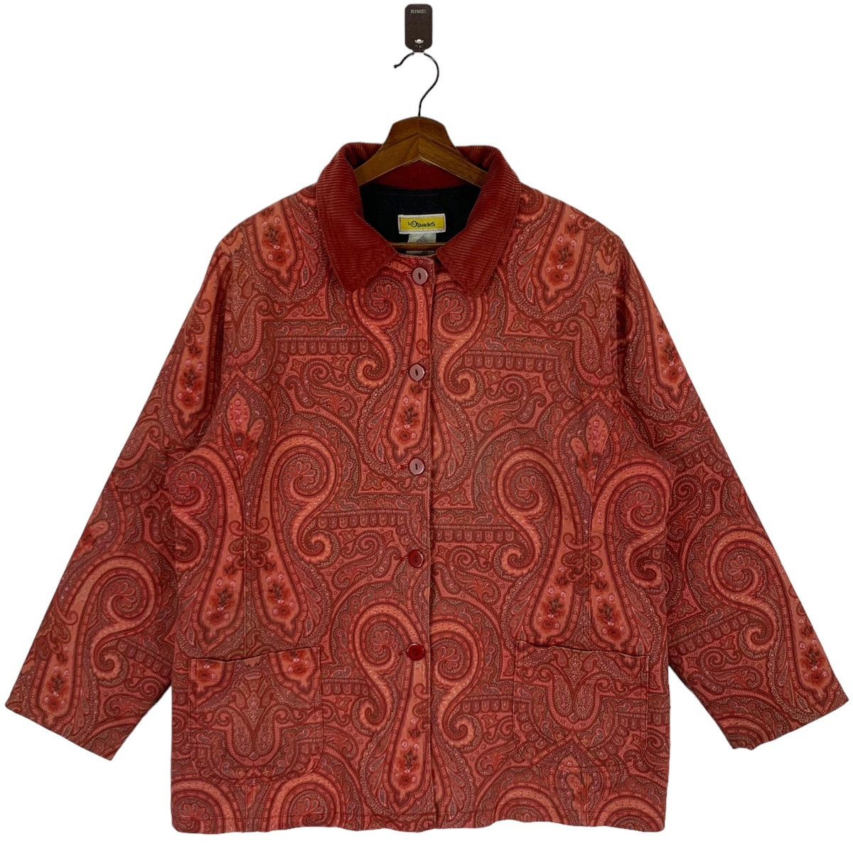 Designer VINTAGE LES OLIVADES MADRID ART BUTTON JACKET Size US M / EU 48-50 / 2 - 1 Thumbnail