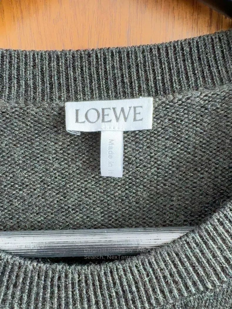 Loewe Loewe Men's Wool Sweater, Dark Green Size US L / EU 52-54 / 3 - 2 Thumbnail