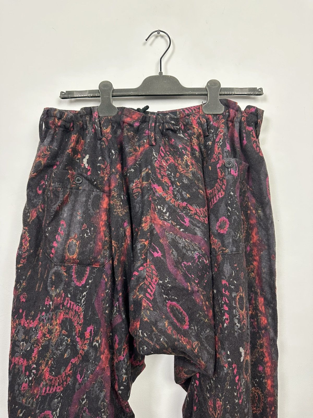 Yohji Yamamoto Pour Homme Wool Blend Patterned Lounge Pants Size US 30 / EU 46 - 5 Thumbnail