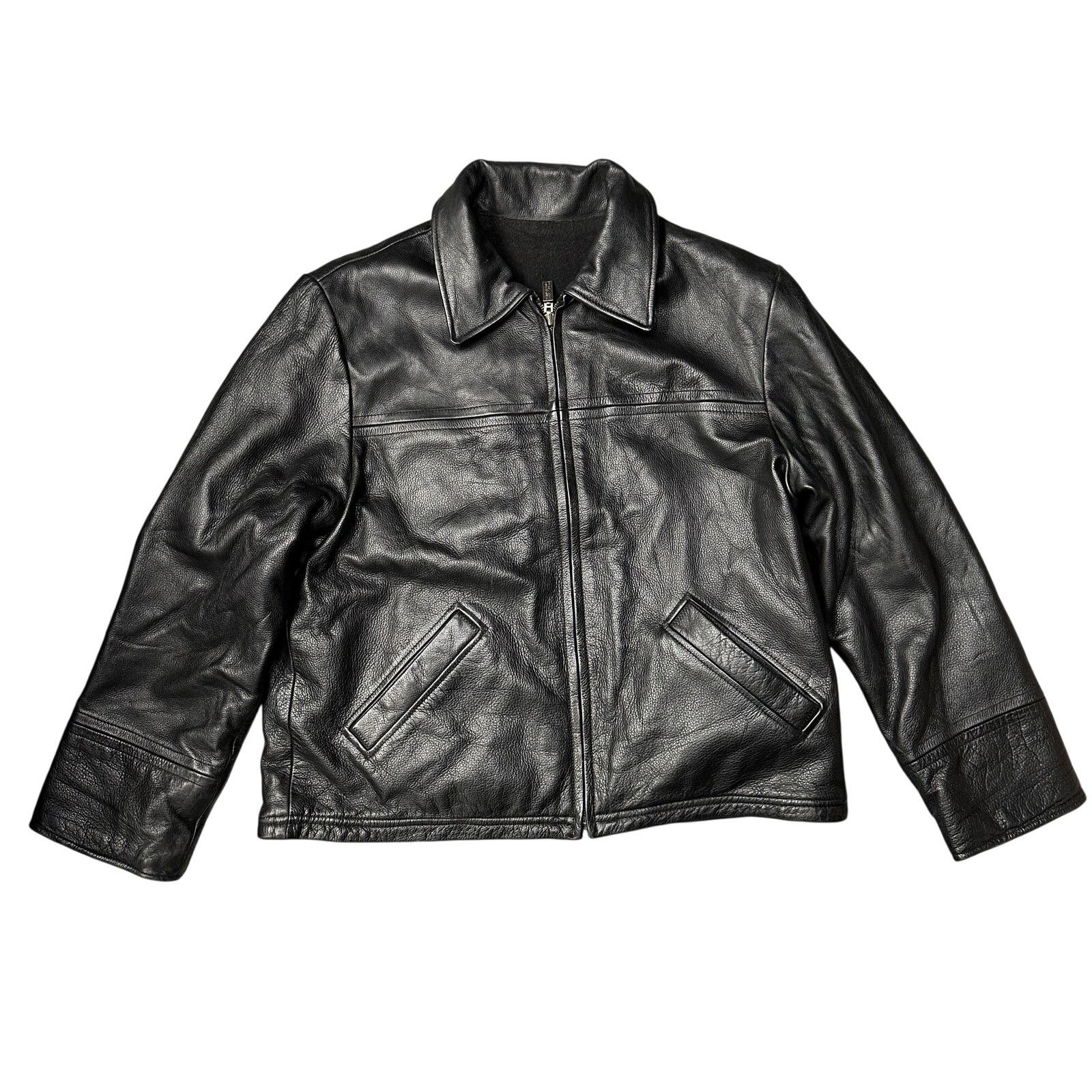 Kenneth Cole Kenneth Cole Reaction Reversible Leather Jacket Mens Large Size US L / EU 52-54 / 3 - 1 Thumbnail