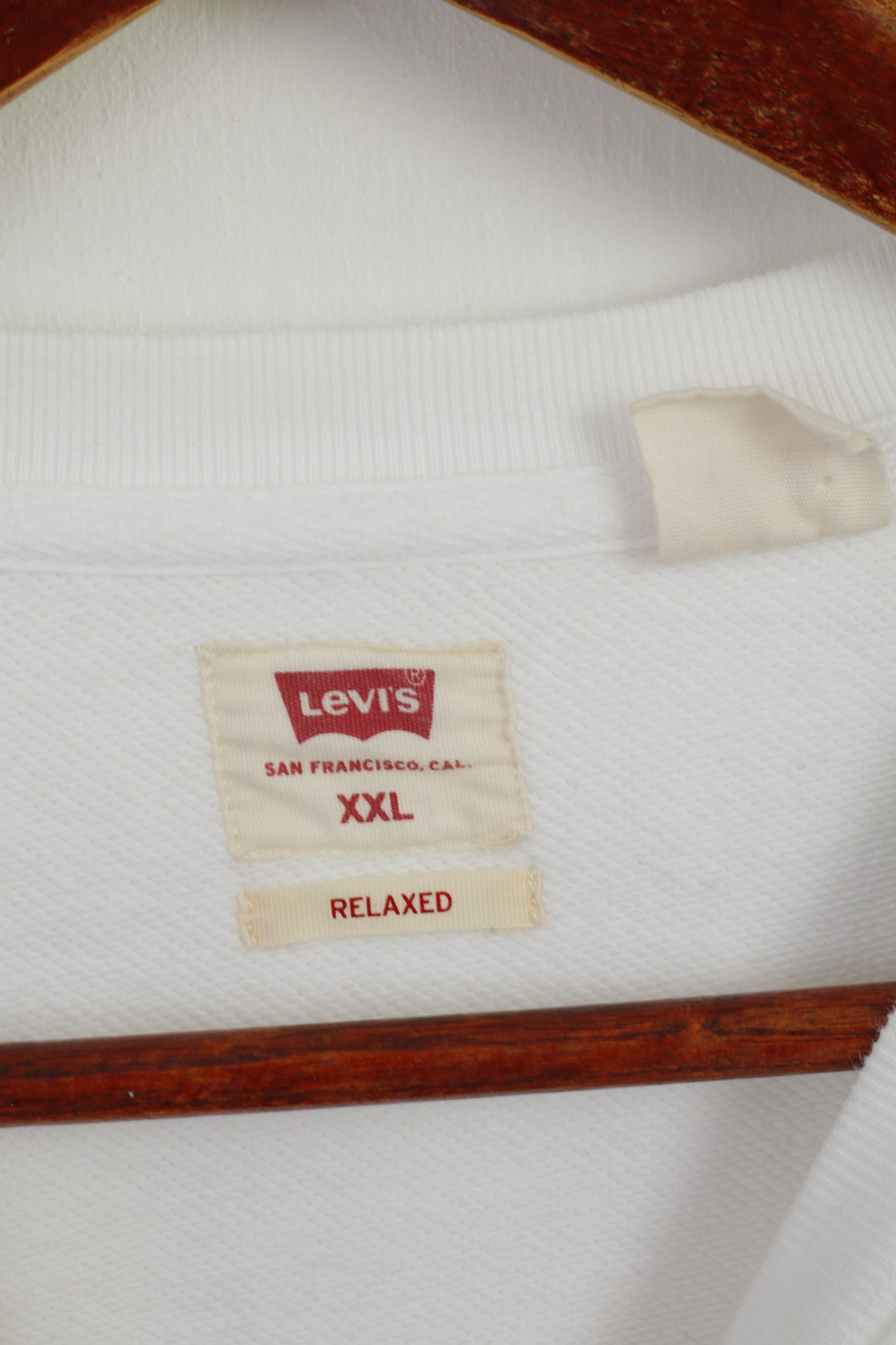 Levi's Levi's Men XXL Sweatshirt White Cotton Logo Relaxed 2562 Size US XXL / EU 58 / 5 - 4 Thumbnail