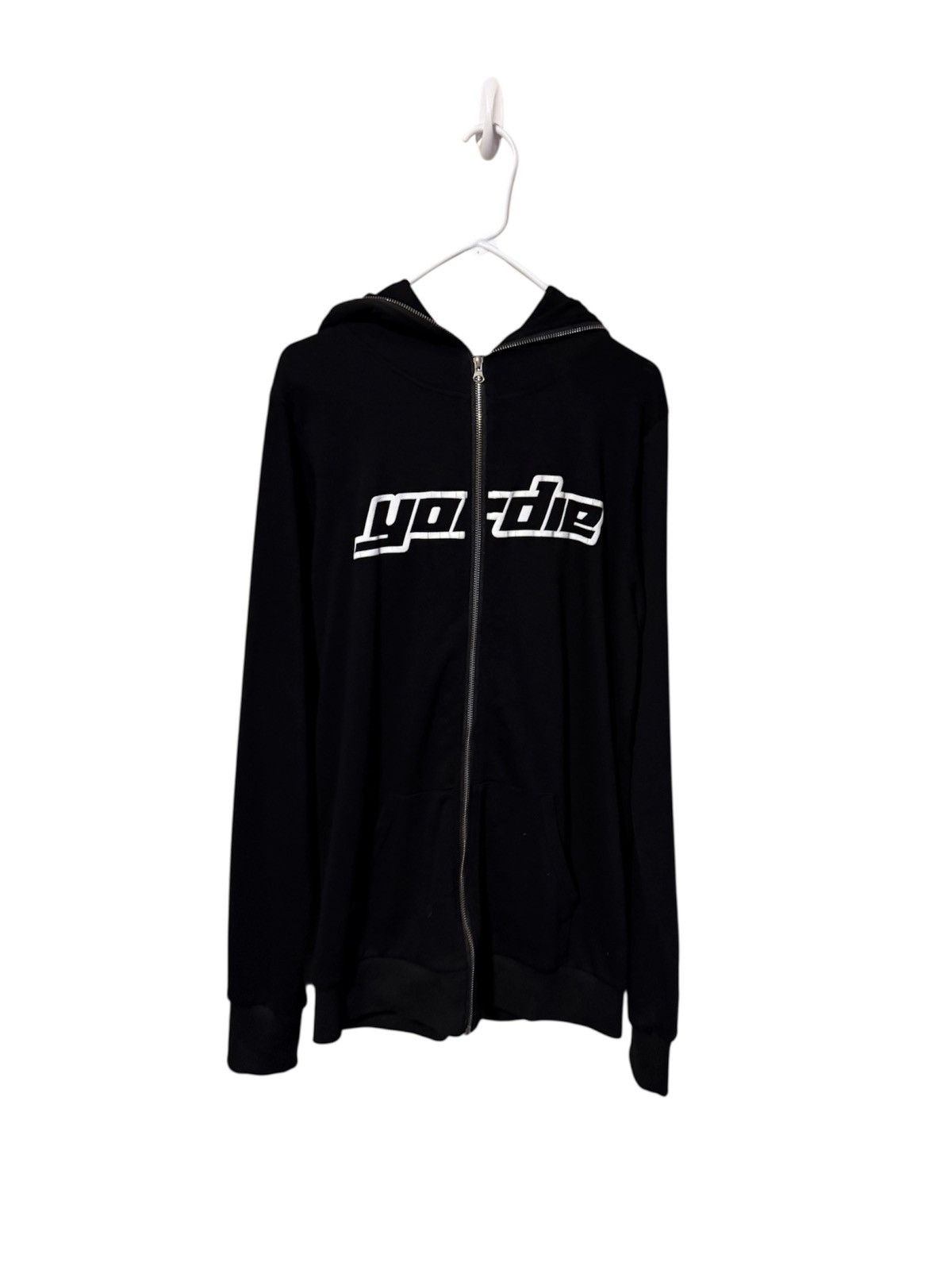 Yordy $not Bonehead Black Full Zip Up Hoodie (Yordie) Size US M / EU 48-50 / 2 - 1 Thumbnail