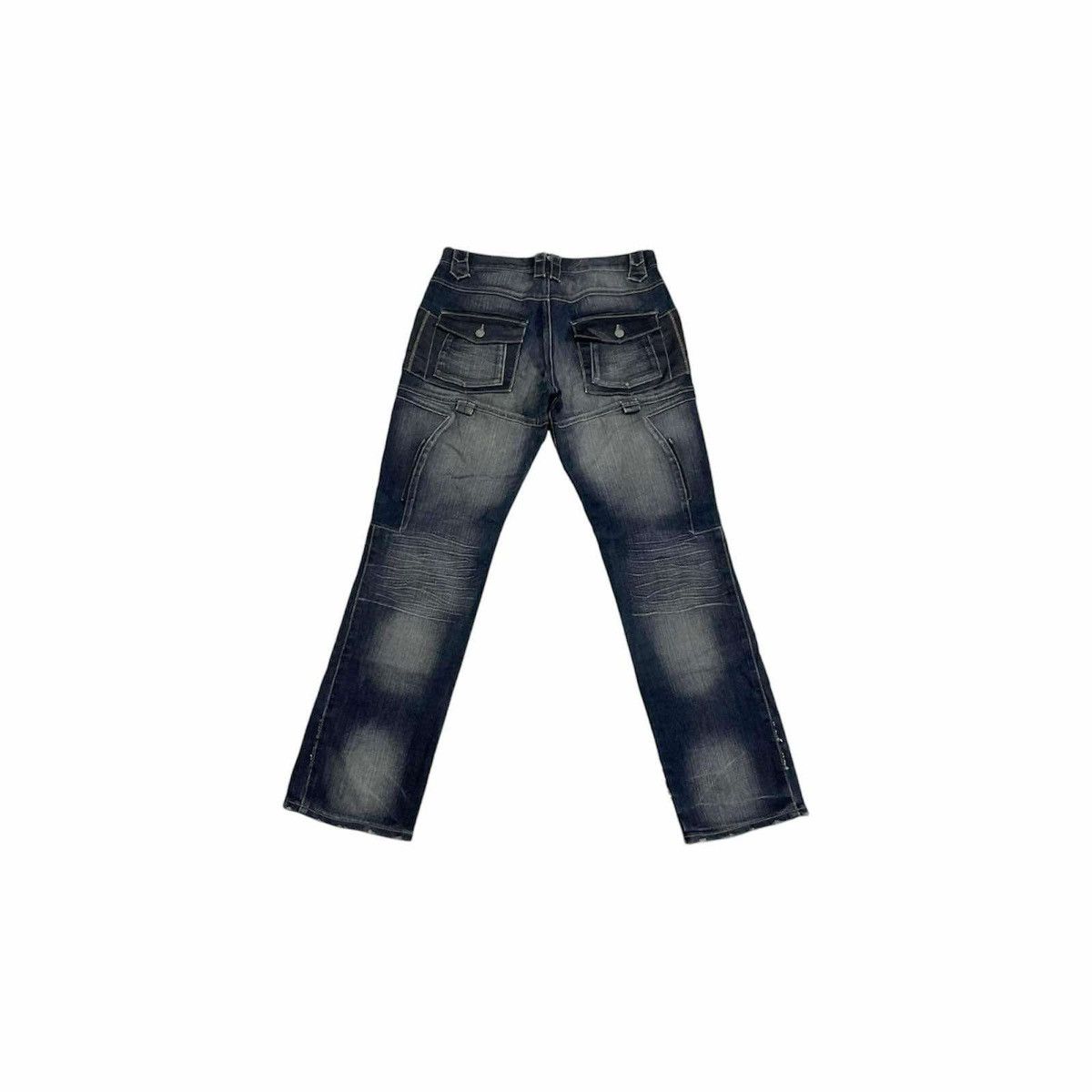 If Six Was Nine × Le Grande Bleu (L.G.B.) × PPFM 🔥Sick Y2K PPFM Panelled Layer Leather Denim Zipper Size US 33 - 8 Thumbnail