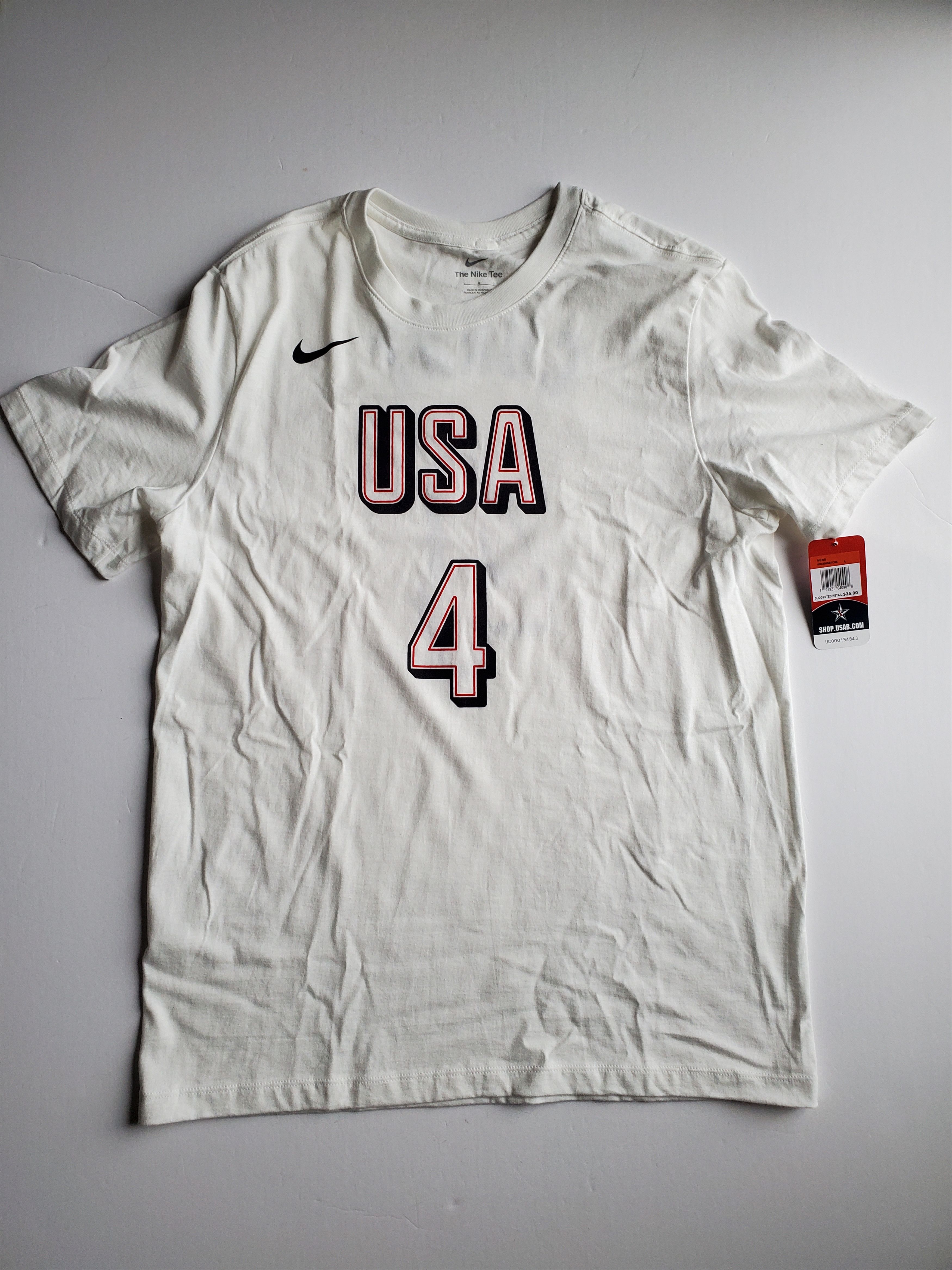 Nike NEW Nike Team USA Stephen Curry T-Shirt Sz Large Size US L / EU 52-54 / 3 - 1 Thumbnail