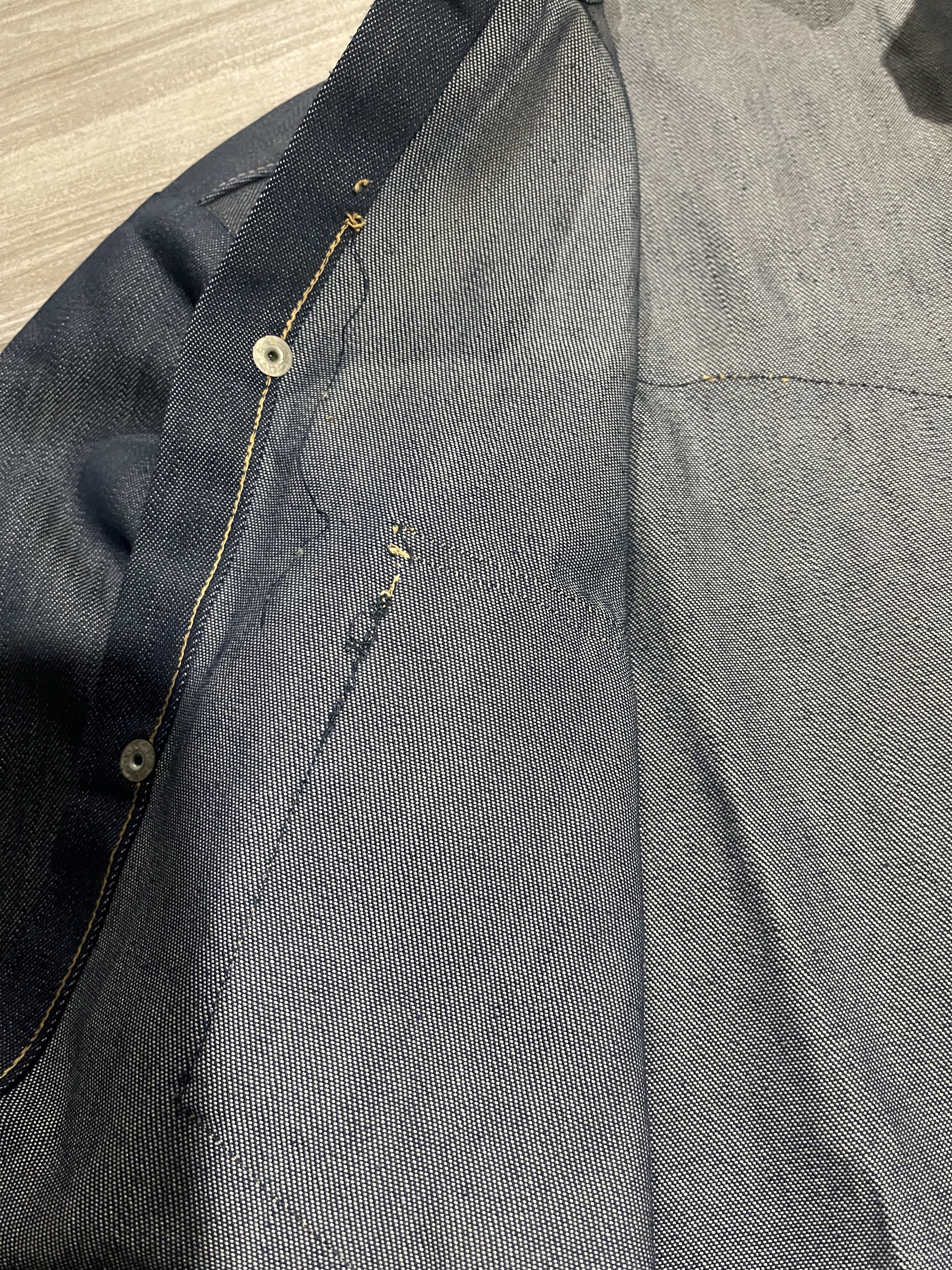 Vintage Vtg 50s Era Key Imperial Button Down Shirt WW2 Denim raw Size US M / EU 48-50 / 2 - 8 Thumbnail