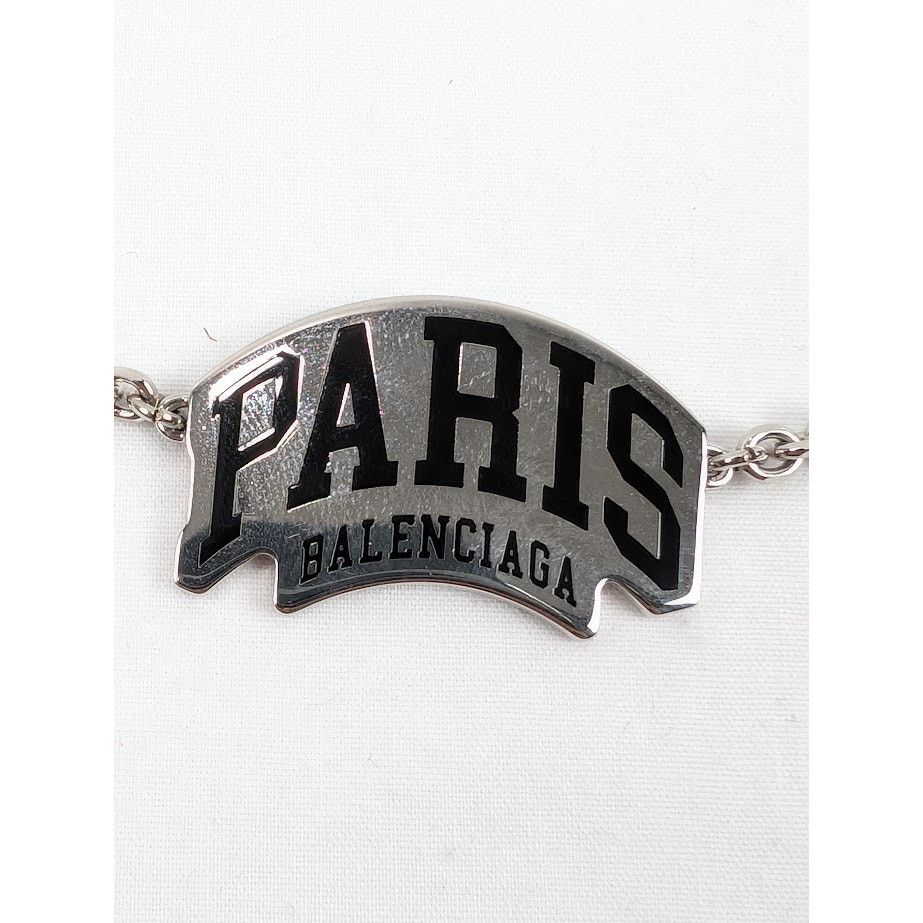 Balenciaga o1rshd1 Q:4 / Size: OS / Cities Paris Necklace Shiny Silver Size ONE SIZE - 2 Thumbnail