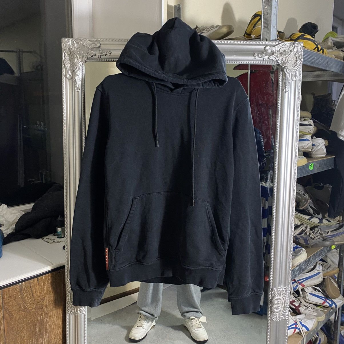 Prada Prada Hoodie Red Tab Size US L / EU 52-54 / 3 - 1 Thumbnail