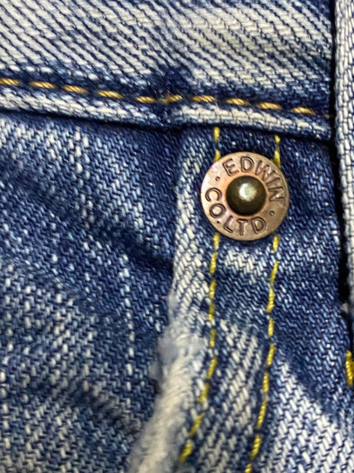 Edwin Vintage Japanese Brand Edwin 503 Faded Wash Distressed Jeans Size US 31 - 8 Thumbnail