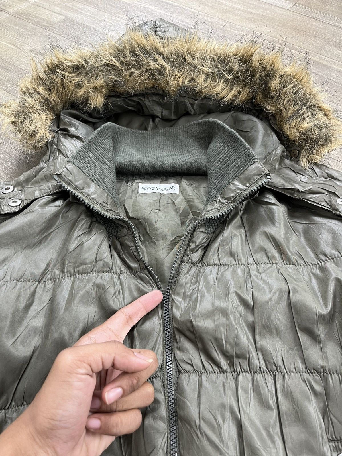 Japanese Brand 2000s Brownsugar Boxy IfSixWasNine Goa Lgb Fur Down Jacket Size US M / EU 48-50 / 2 - 6 Thumbnail