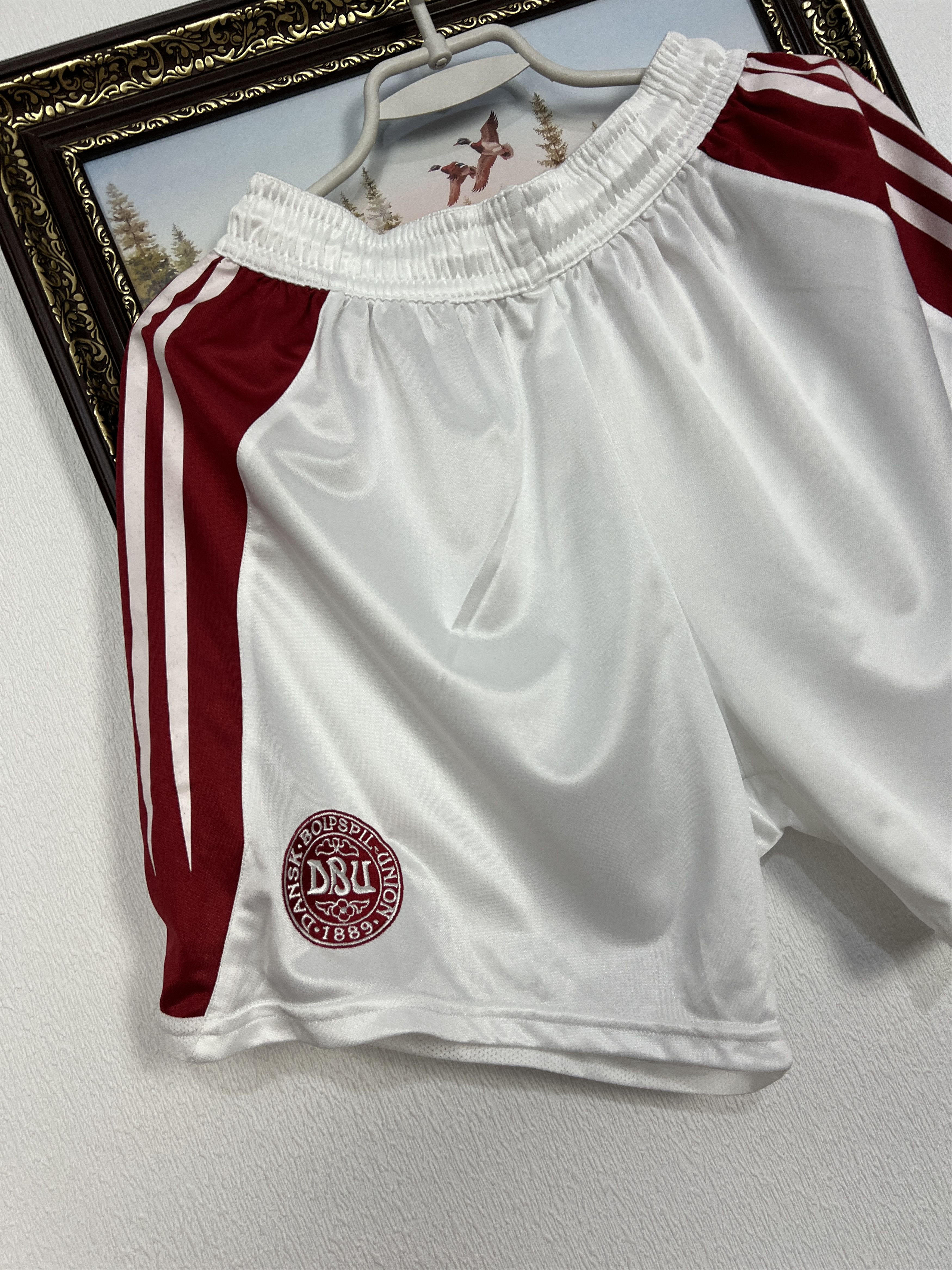 Adidas Vintage Adidas Denmark Football Shorts Soccer National Team Size US 34 / EU 50 - 3 Thumbnail