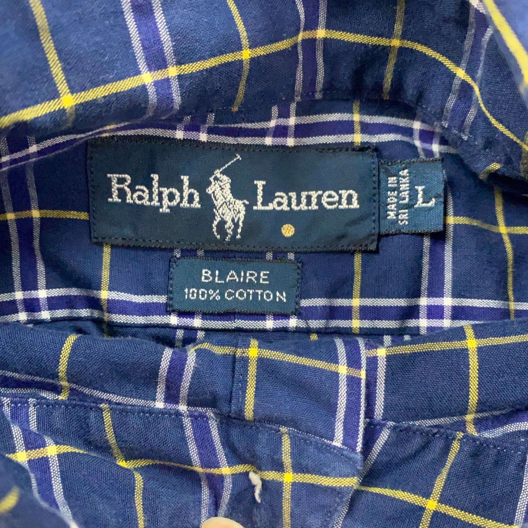 Ralph Lauren VTG Ralph Lauren Blaire Shirt Mens Large Blue Plaid Pony 90s Size US L / EU 52-54 / 3 - 5 Thumbnail