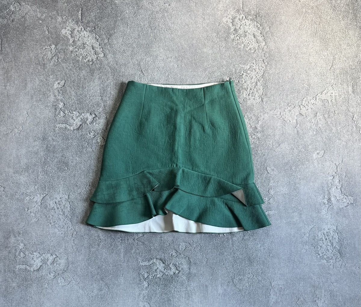 Sandro Sandro 1/size viscose ruffle mini skirt casual old money Size 25" / US 0 / IT 36 - 9 Thumbnail