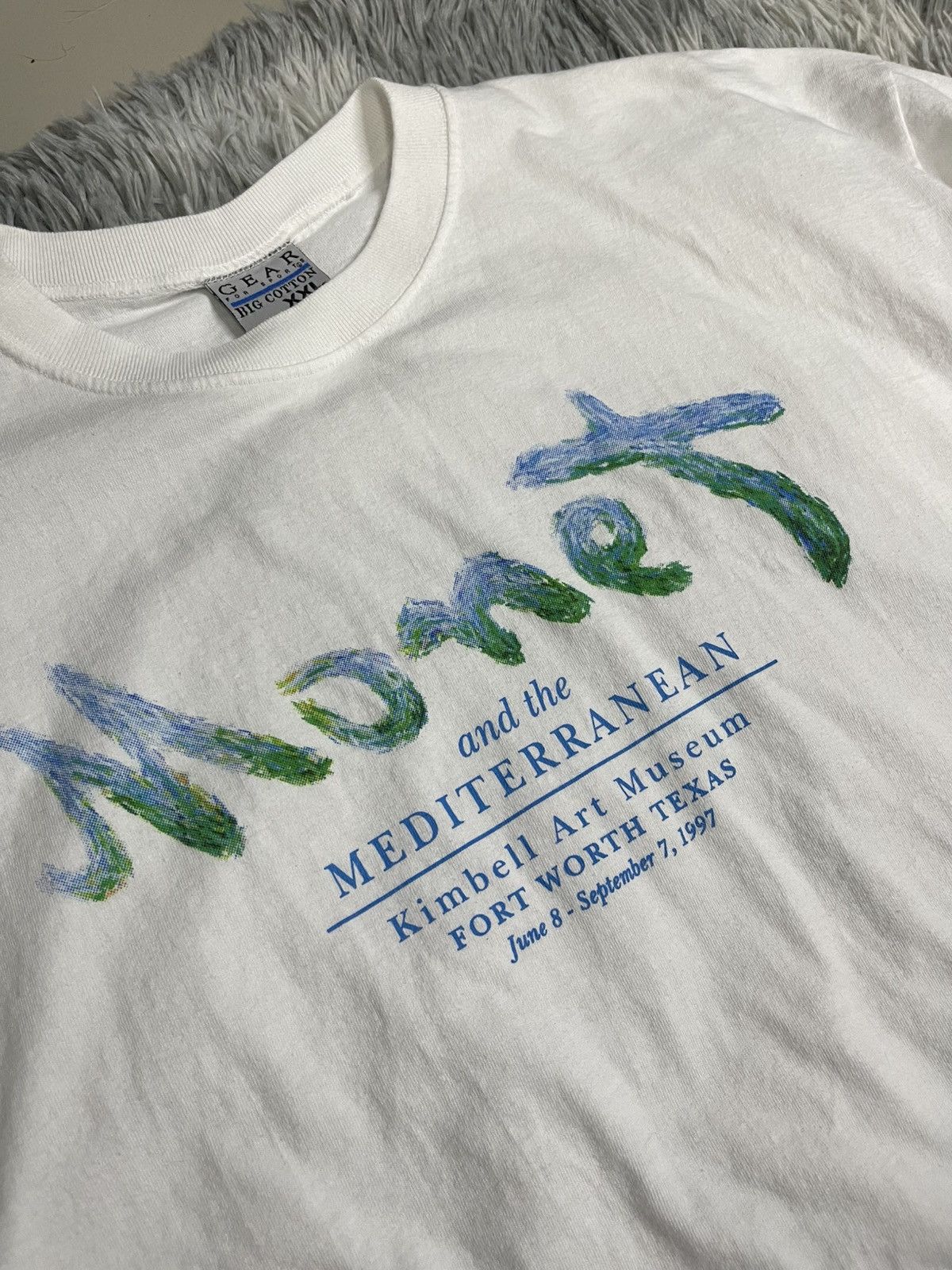 Arts & Science RARE Vintage 1997 Monet and the Mediterranean Museum Art Tee Size US XXL / EU 58 / 5 - 4 Thumbnail