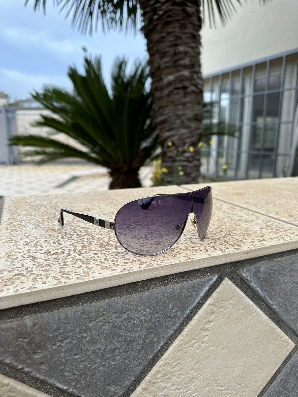 image of Emporio Armani Emperio Armani Sunglasses Ea 9701/s in Grey, Men's