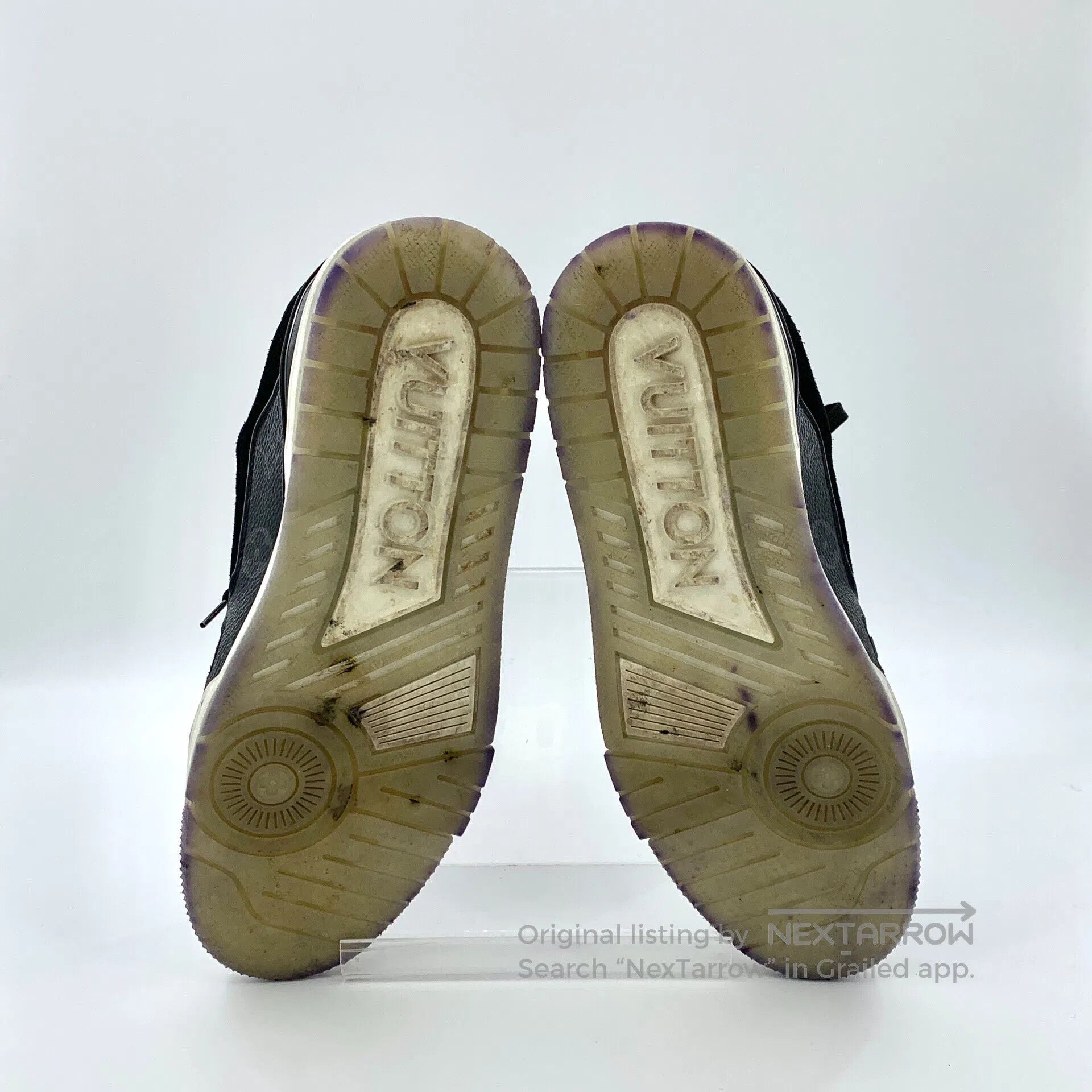 Louis Vuitton Louis Vuitton Black Logo Monogrammed Lace-up Leisure Flat- Size US 8.5 / EU 41-42 - 5 Thumbnail