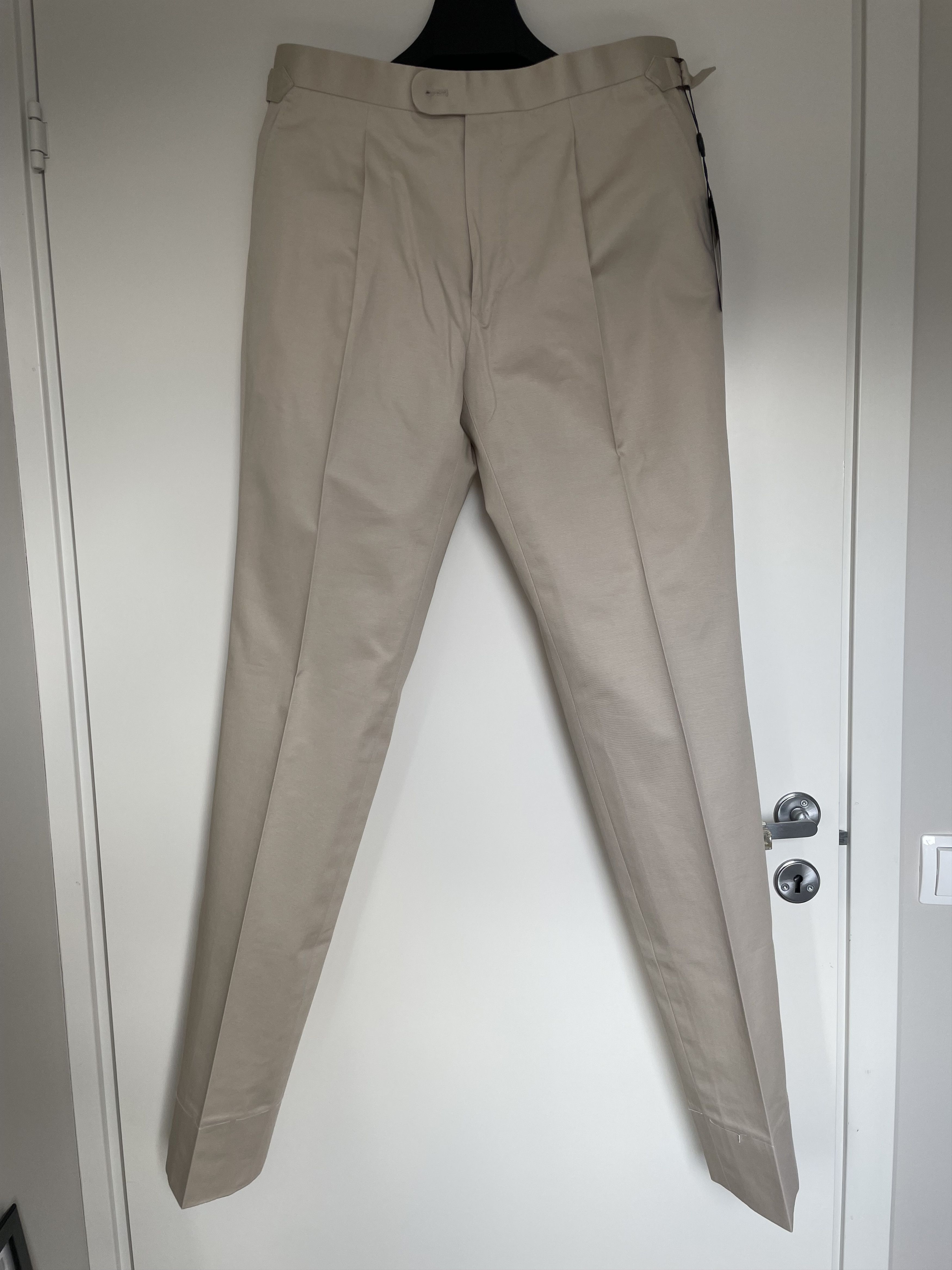 Other NWT Cavour beige cotton trousers, size 50\w34 Size US 34 / EU 50 - 1 Thumbnail