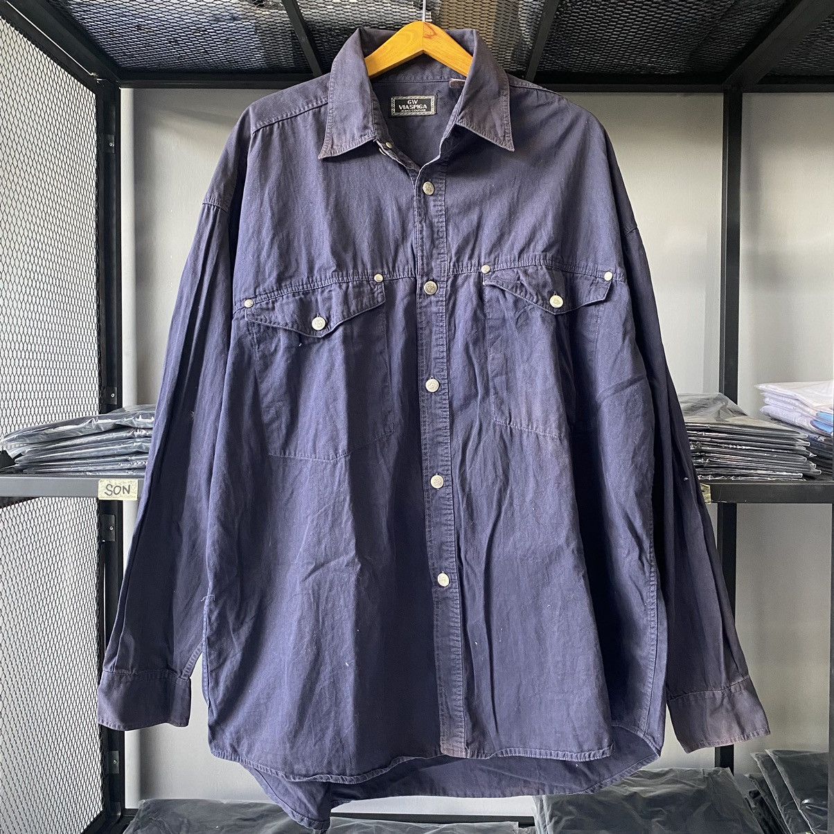 Classic GIV VIA SPIGA Flannel Shirt GOA Style