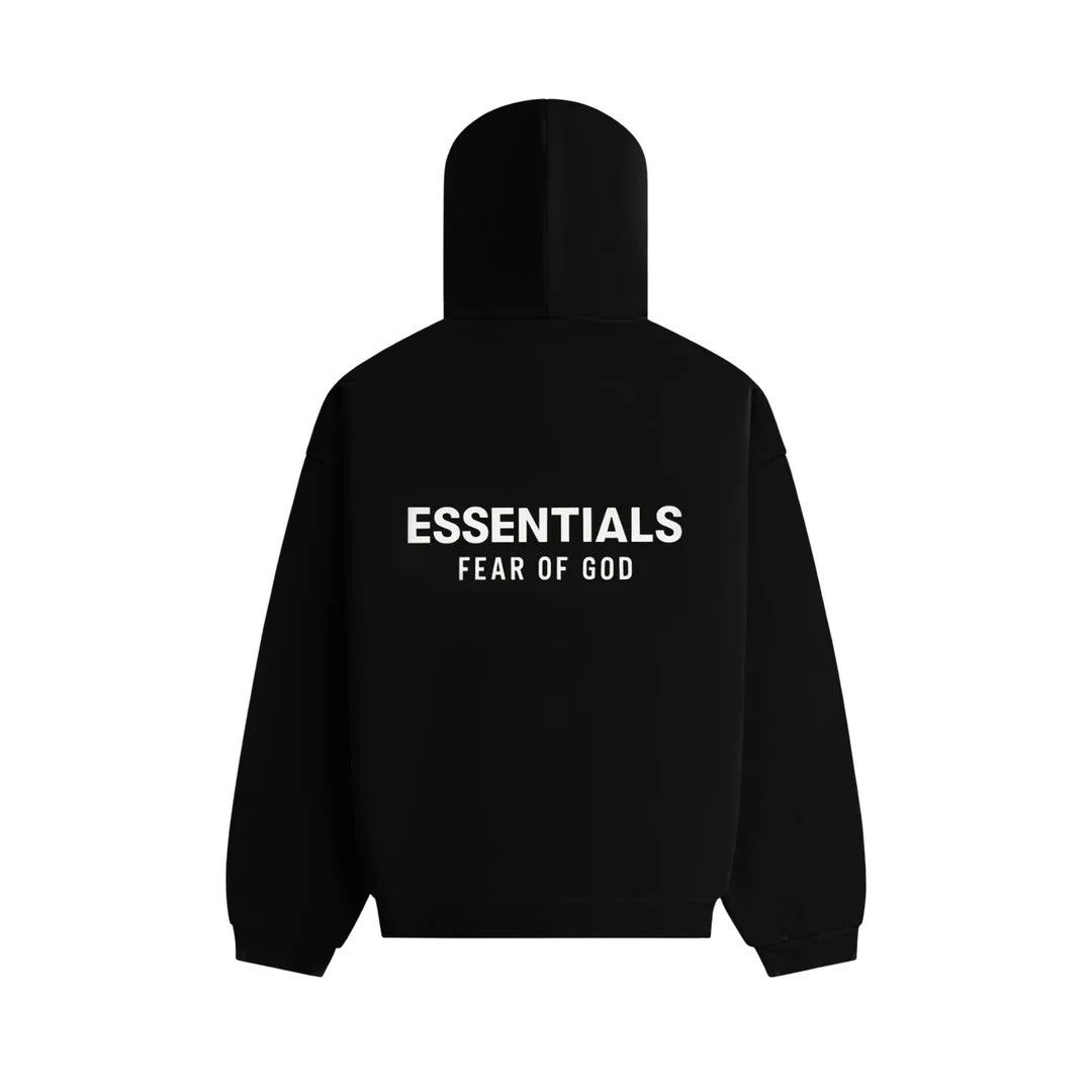 Fear of God Fear of God Essentials Black Fleece Hoodie II NEW! Medium Size US M / EU 48-50 / 2 - 2 Thumbnail