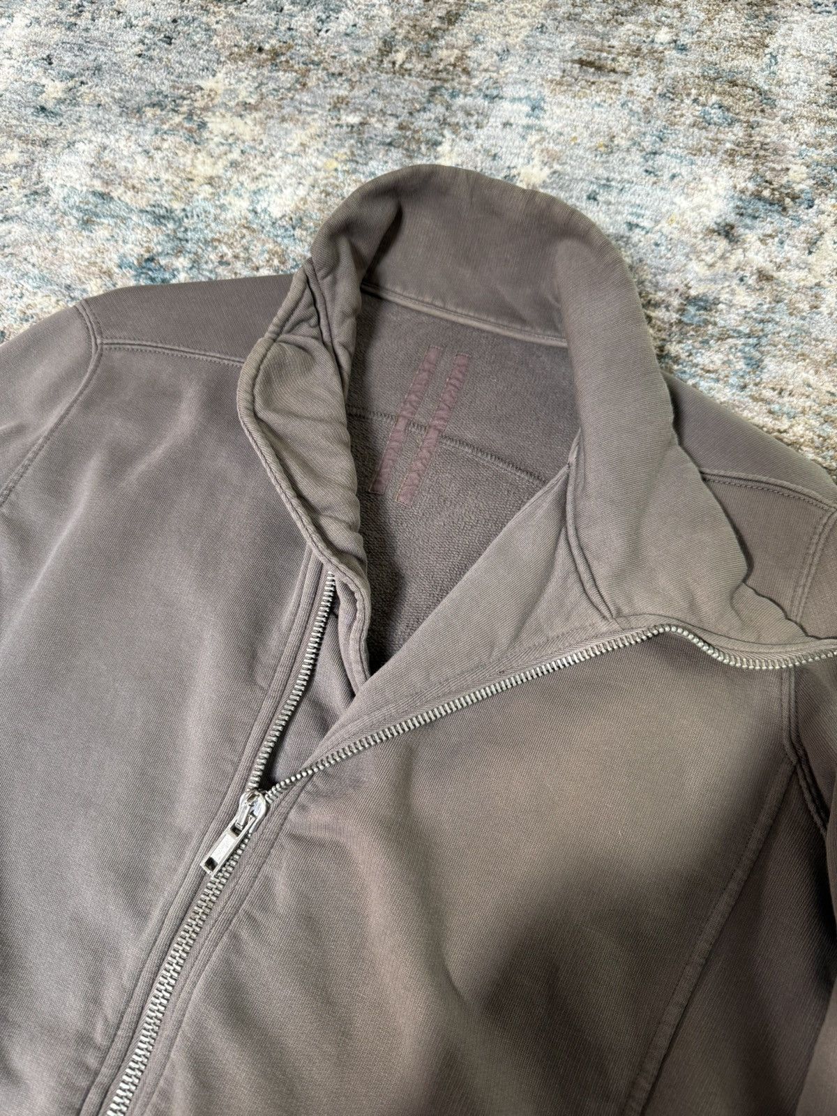 Rick Owens Rick Owens Dark Dust Asymmetrical Zip Mollino Sweatshirt Size US M / EU 48-50 / 2 - 4 Thumbnail