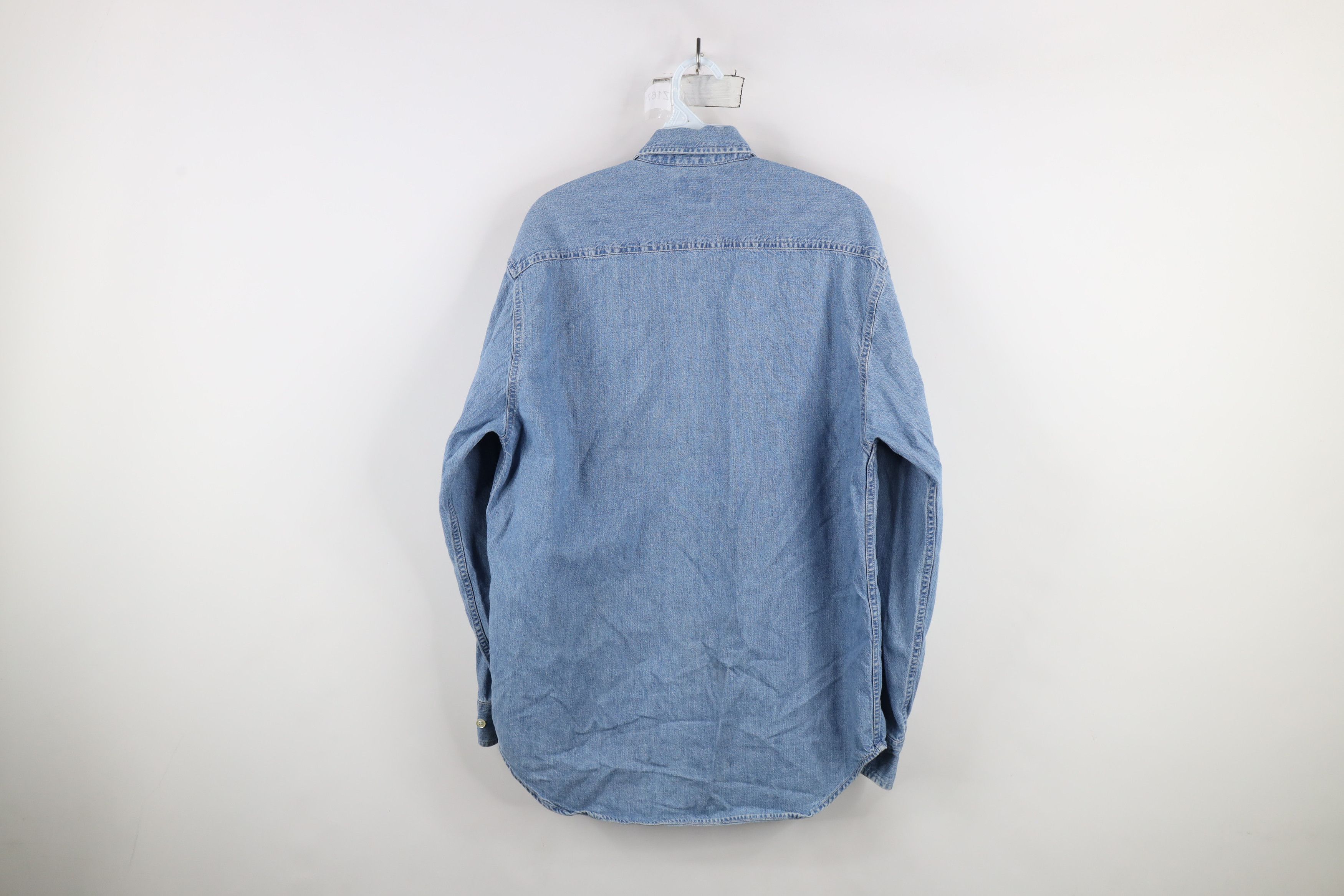 Gap × Vintage Vintage 90s Gap Classic Spell Denim Jean Button Down Shirt Size US S / EU 44-46 / 1 - 13 Thumbnail