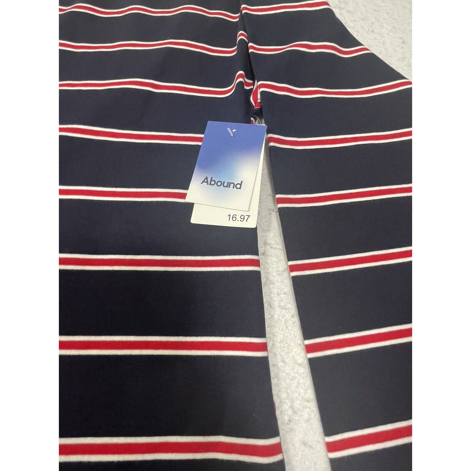 Nordstrom ABOUND Womens Navy Blue Red Striped Tee Size Small Size S / US 4 / IT 40 - 6 Thumbnail