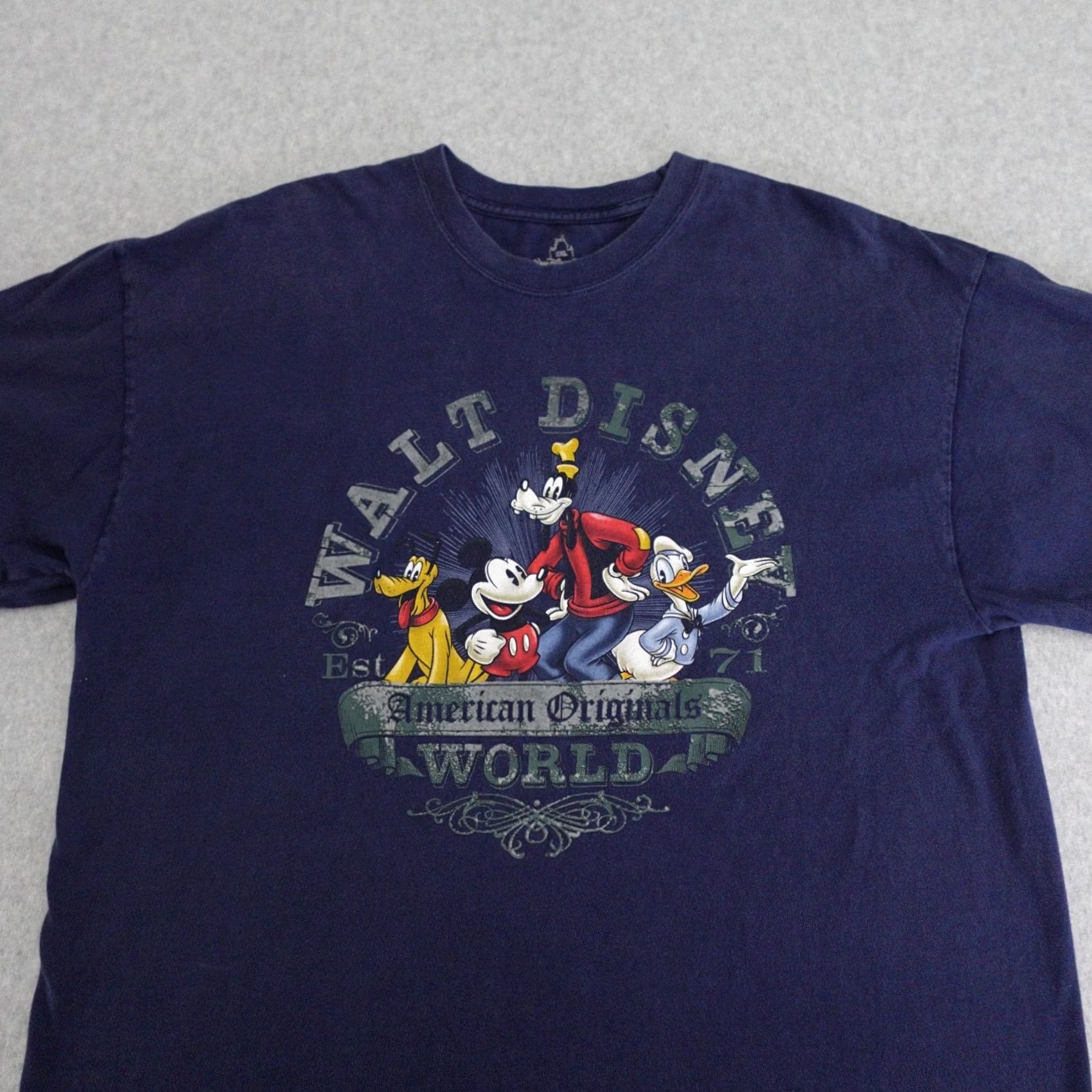 Disney Walt Disney World Tshirt Adult 2XL Hanes American Originals Mickey Goofy Donald Size US XXL / EU 58 / 5 - 6 Thumbnail