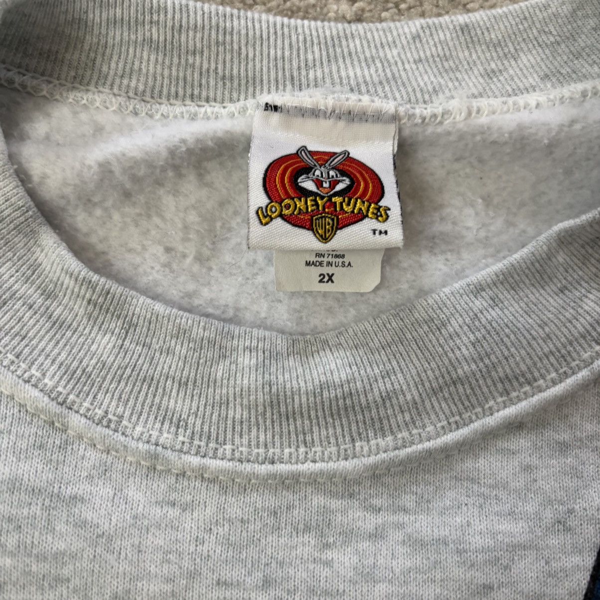 Warner Bros Vintage Looney Tunes Taz Nascar Crewneck Size US XXL / EU 58 / 5 - 4 Thumbnail