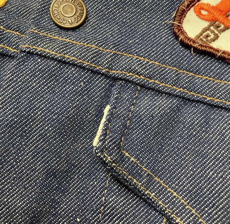 Levi's × Vintage 70’s Levi’s Trucker Jacket Lots Of Patches And Stitching Size US XS / EU 42 / 0 - 7 Thumbnail