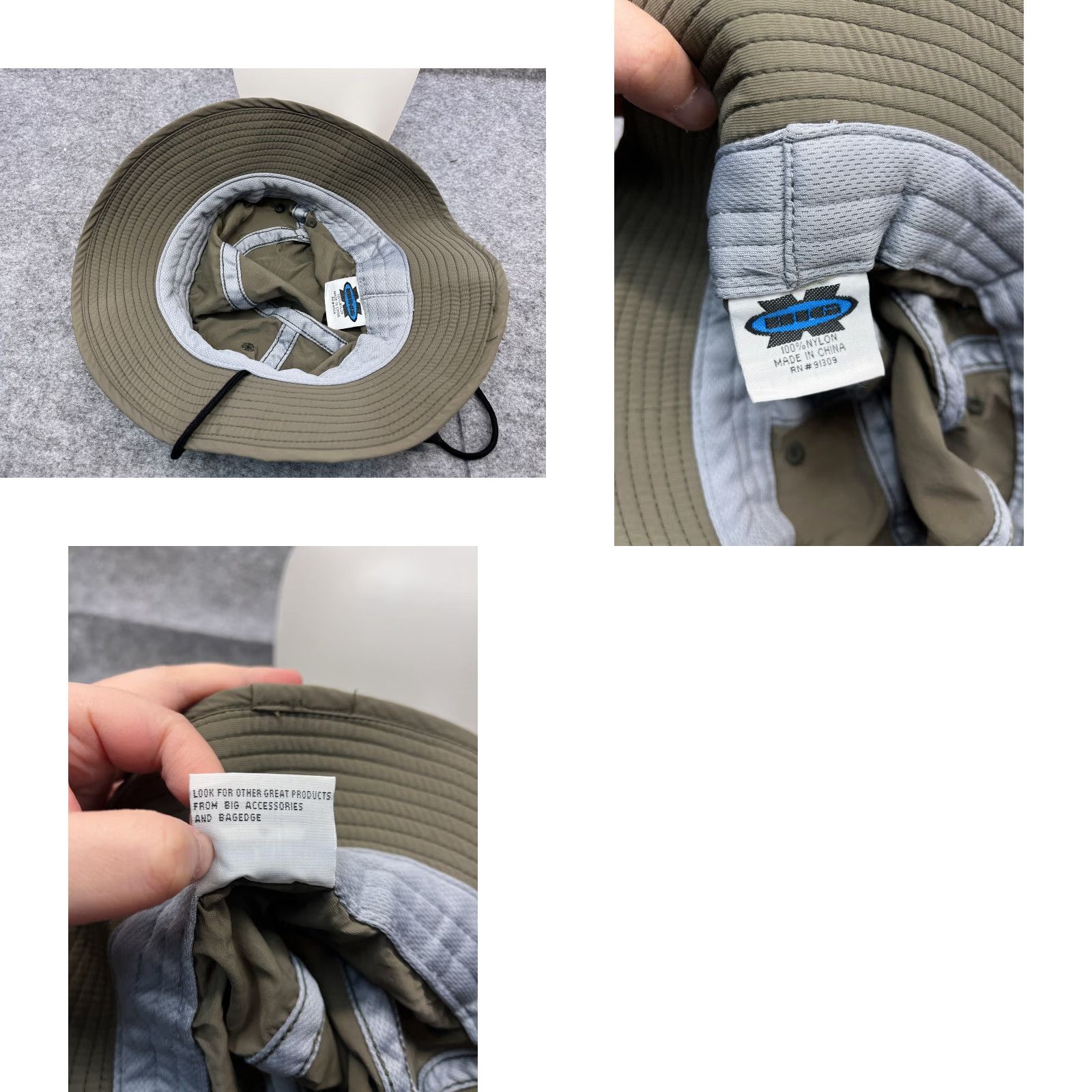 Vintage GoldCoast Sunwear Hat Adult One Size Green Cotton Polyester Fish Camp Sun Hat Camp Fishing Hunting Logo Casual Travel Workwear Mens Size ONE SIZE - 9 Thumbnail