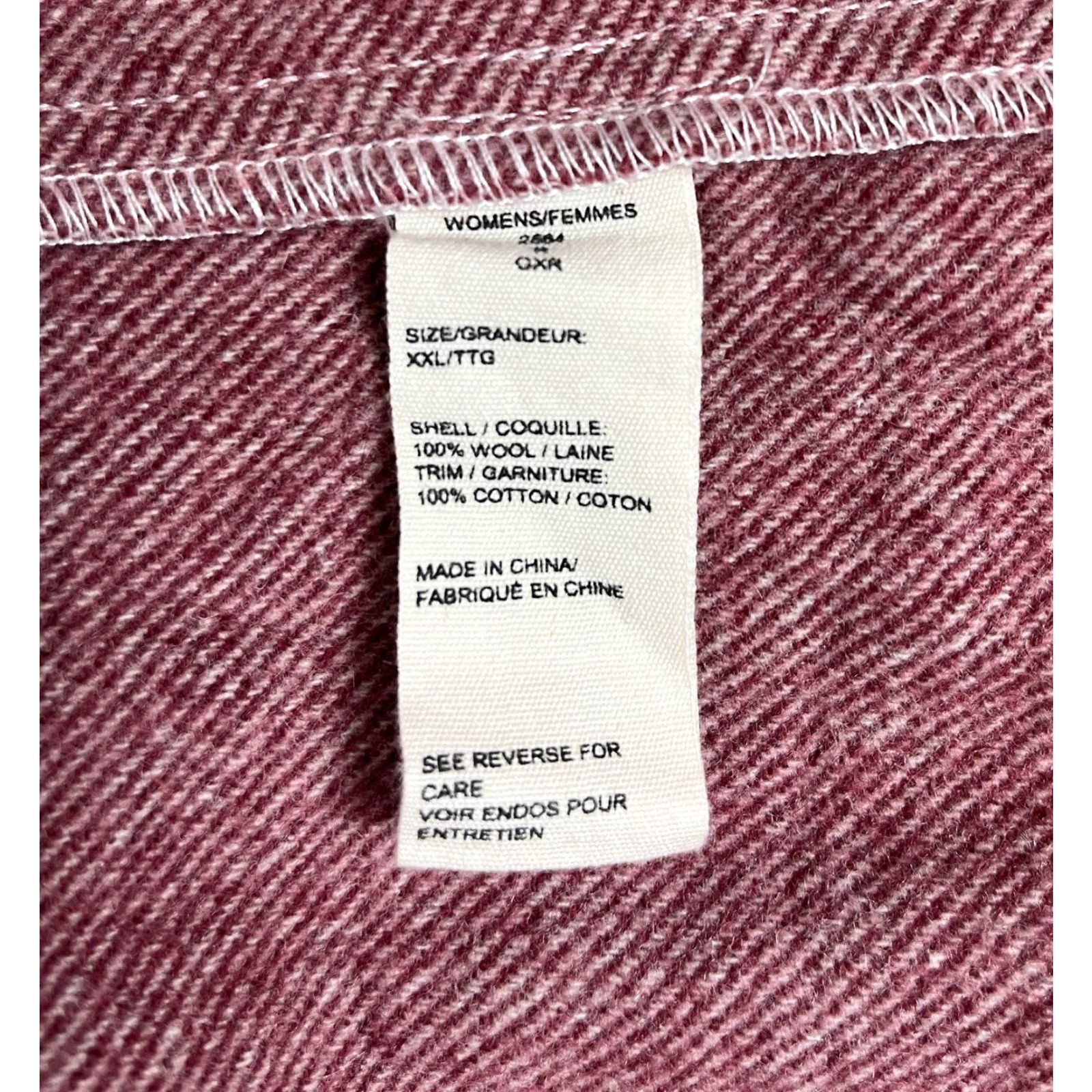 Vintage Woolrich Women's Snap Front Shirt 2XL Pink Red Wool 100% Wool Casual Collared Button-Up Pockets City Classic Outdoor Relaxed Regular Womens Size XXL / US 16-18 / IT 52-54 - 6 Thumbnail