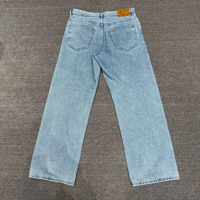 Louis Vuitton Louis Vuitton Blue presbyopic full-print jeans Size US 32 / EU 48 - 2 Thumbnail