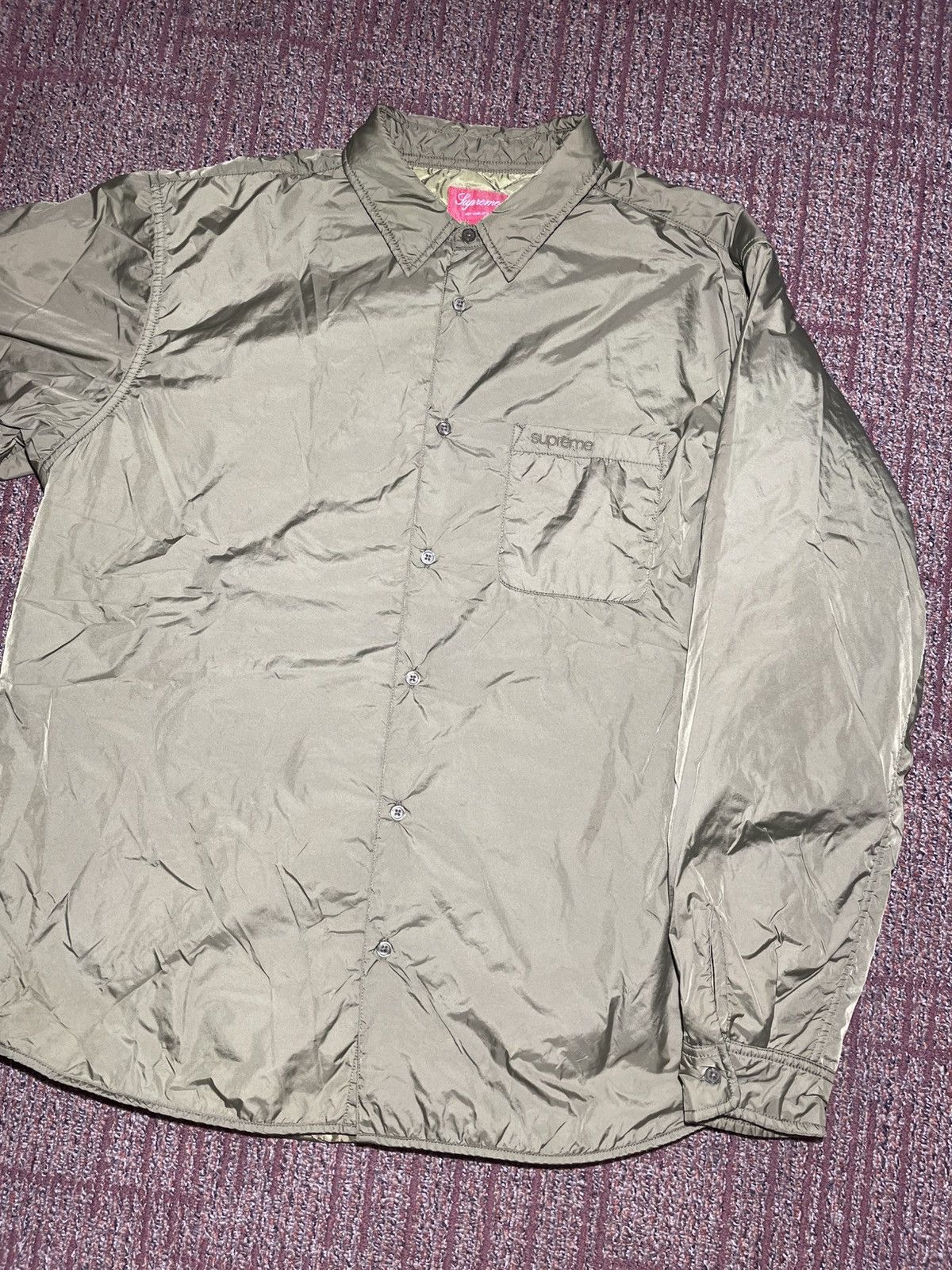 Supreme Supreme Nylon Filled Shirt (X-Large) Size US XL / EU 56 / 4 - 1 Thumbnail